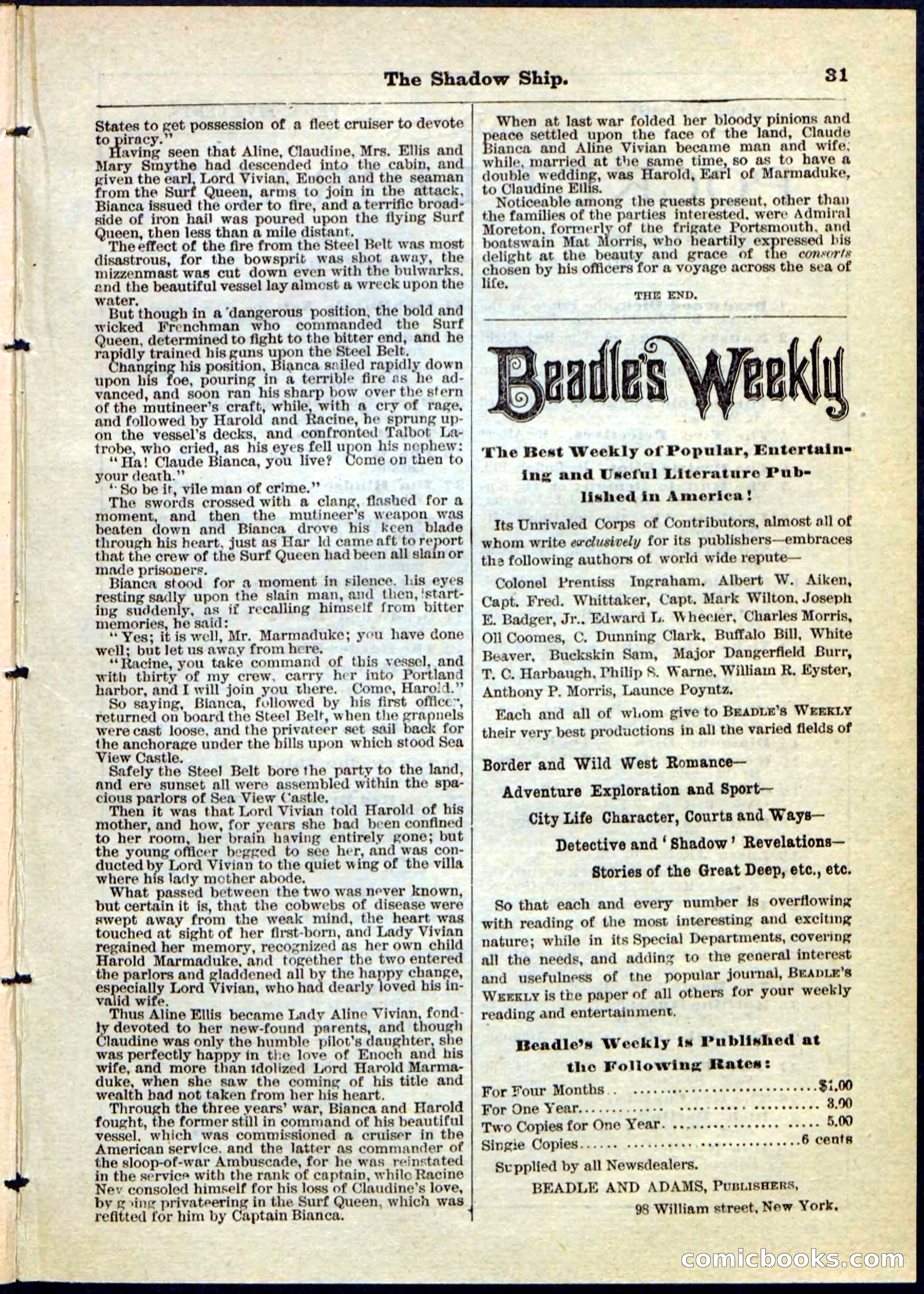 The Shadow Ship; or, The Rival Lieutenants — page 31 of 32