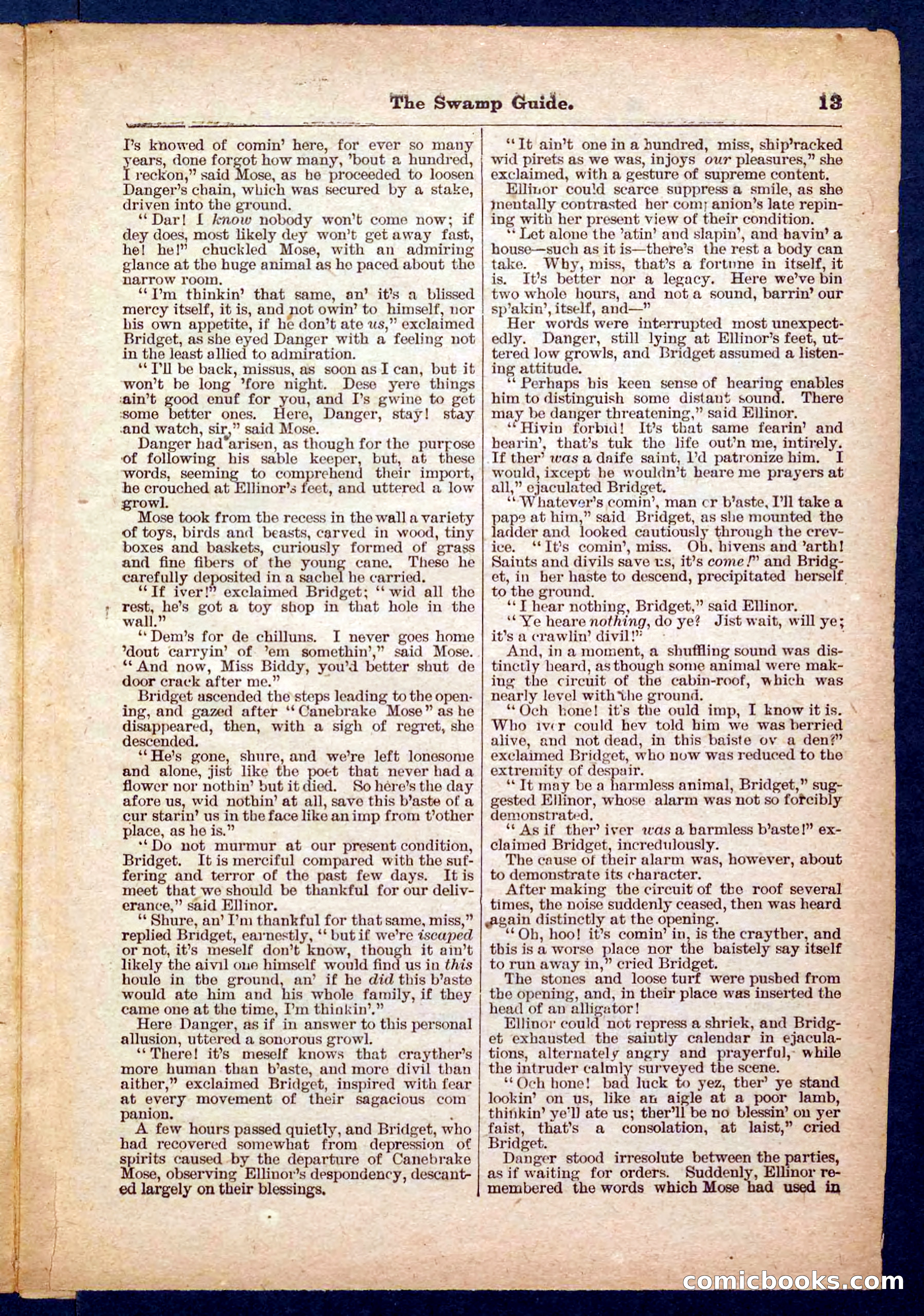 Beadle's Pocket Library No. 467: March Mose and His Dog — page 13 of 32