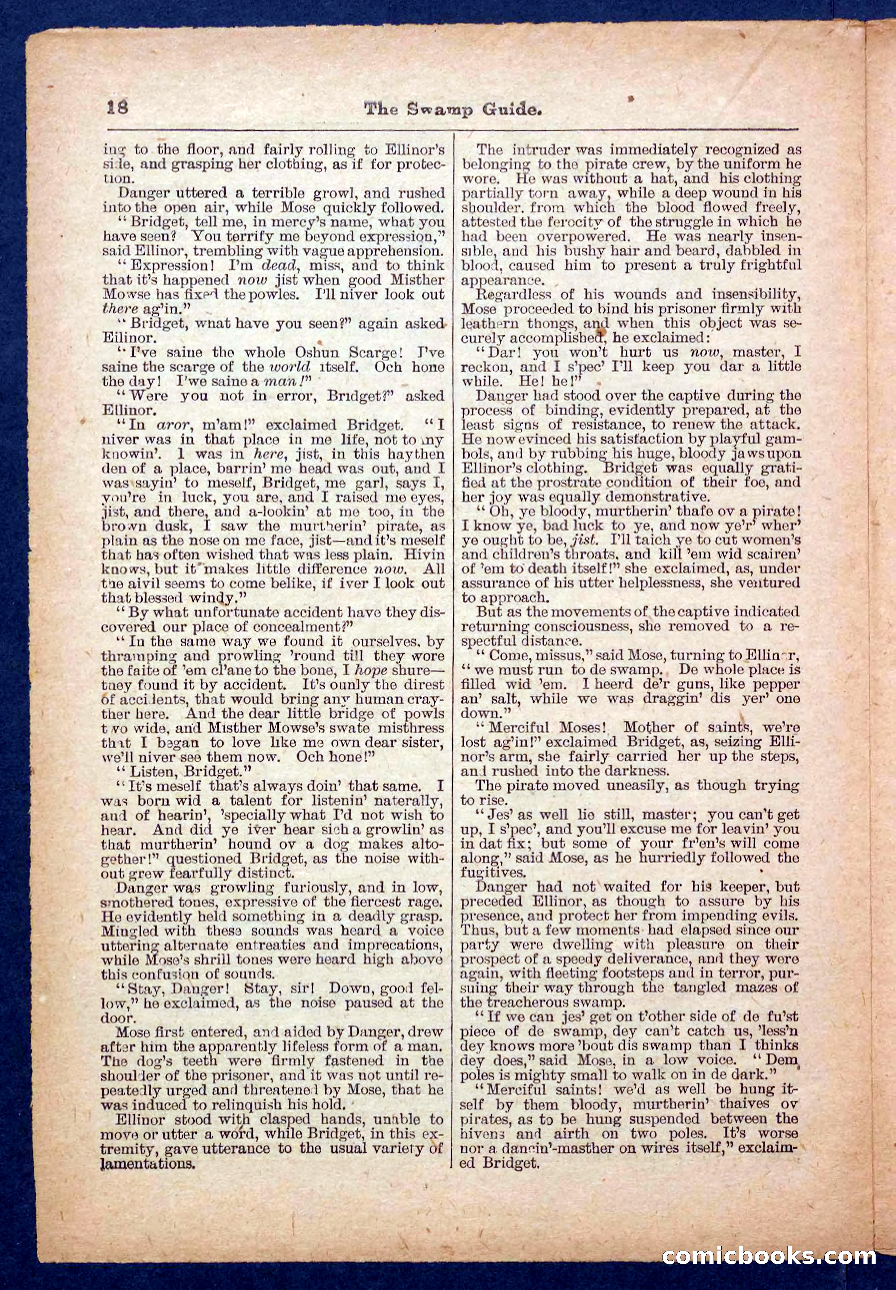 Beadle's Pocket Library No. 467: March Mose and His Dog — page 18 of 32