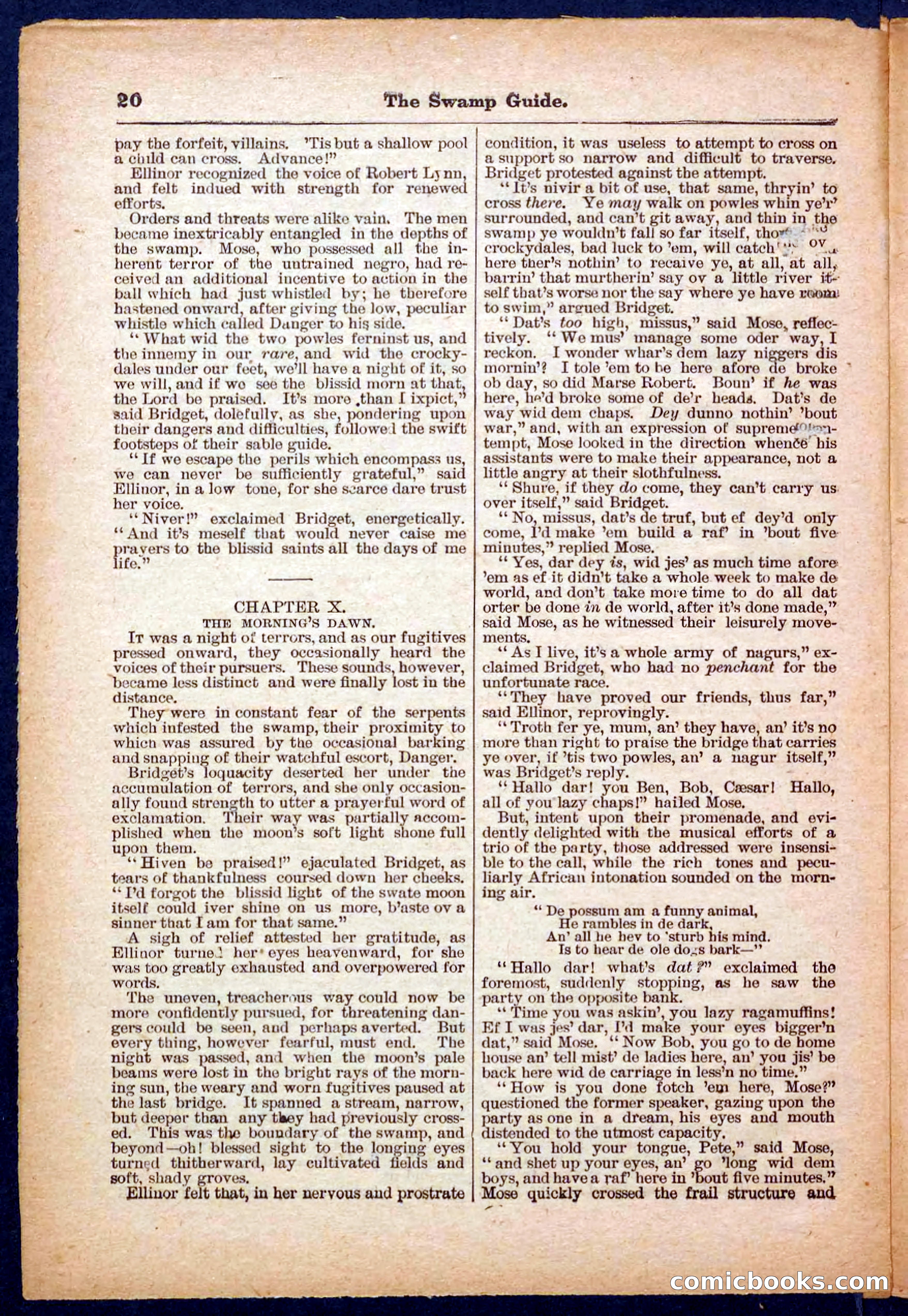 Beadle's Pocket Library No. 467: March Mose and His Dog — page 20 of 32