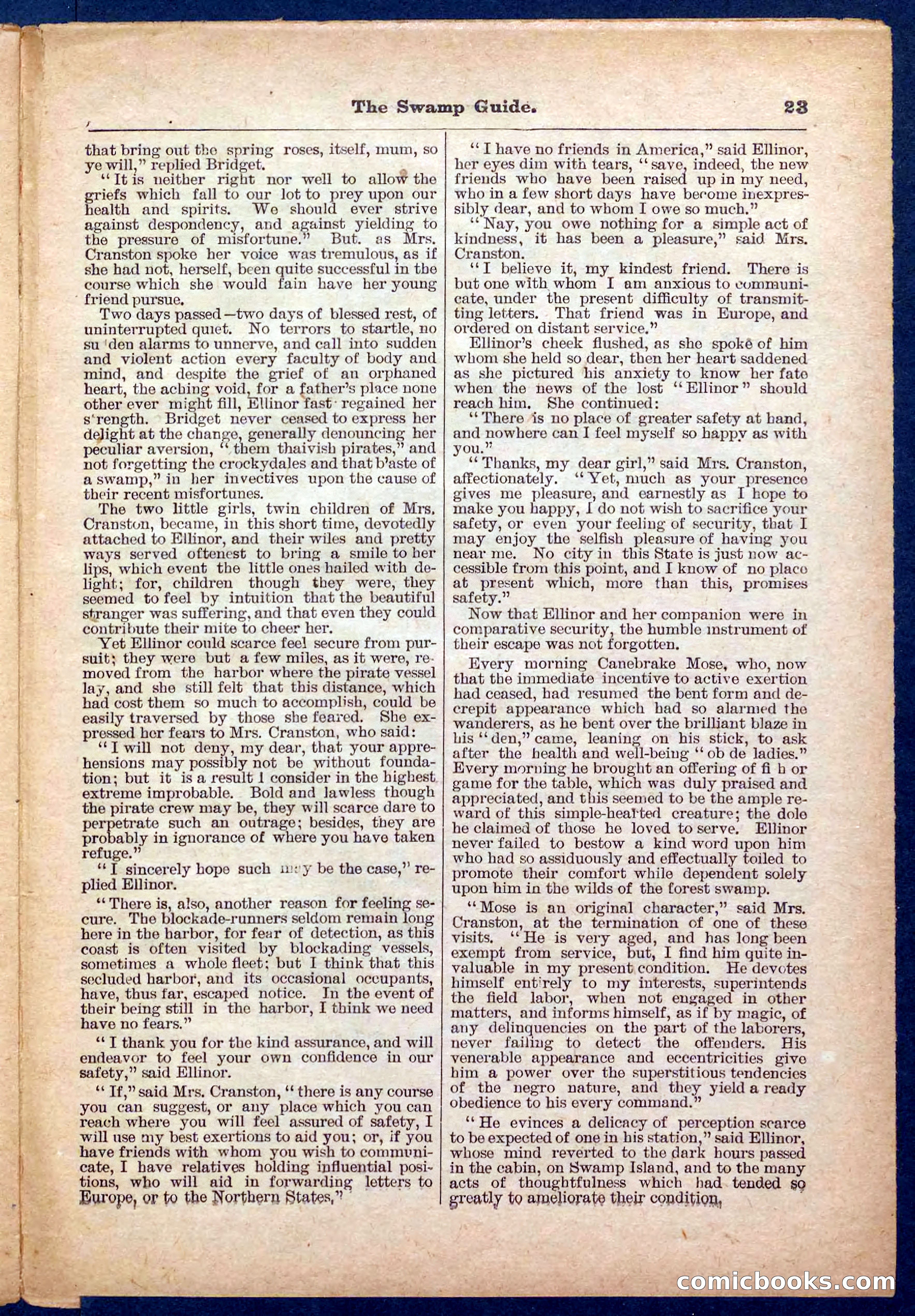 Beadle's Pocket Library No. 467: March Mose and His Dog — page 23 of 32