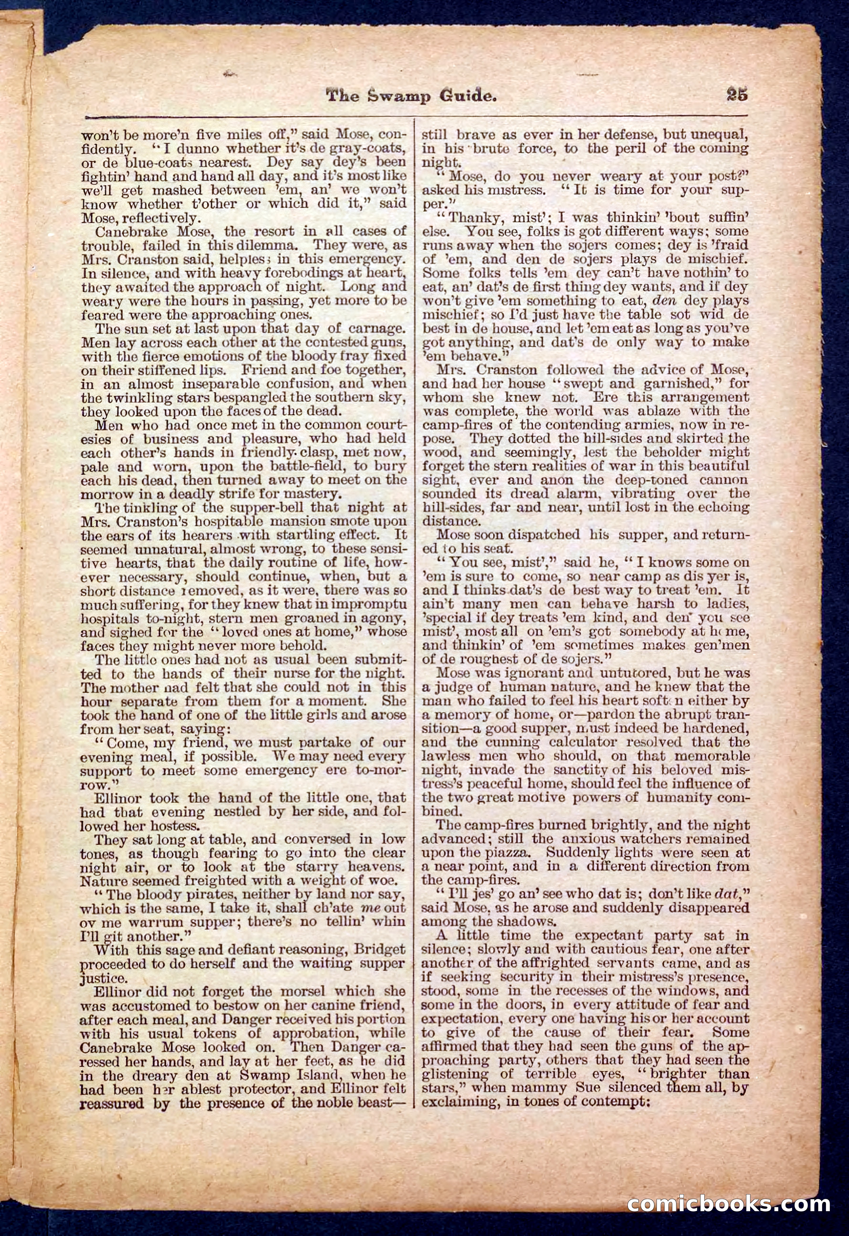 Beadle's Pocket Library No. 467: March Mose and His Dog — page 25 of 32