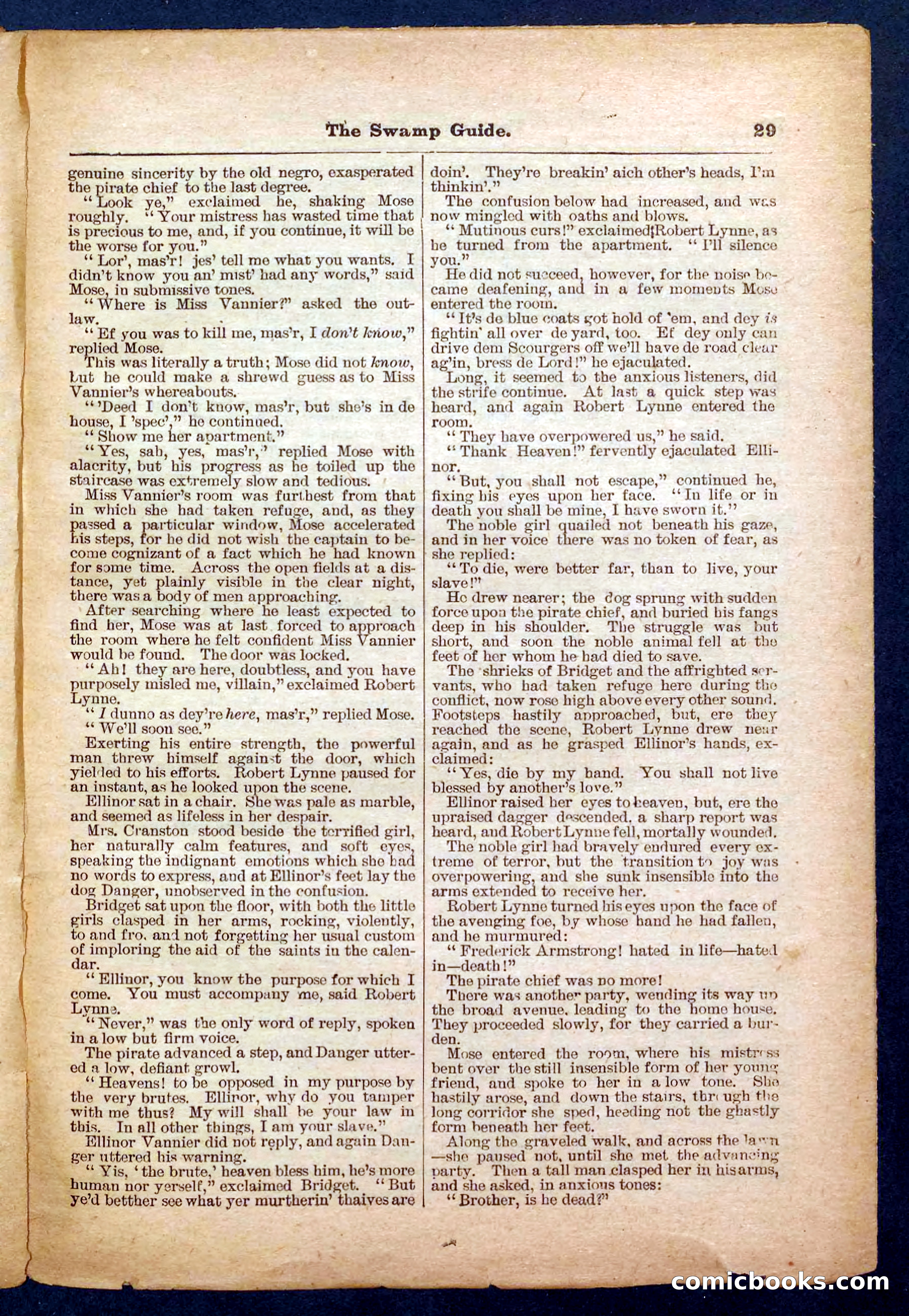 Beadle's Pocket Library No. 467: March Mose and His Dog — page 29 of 32