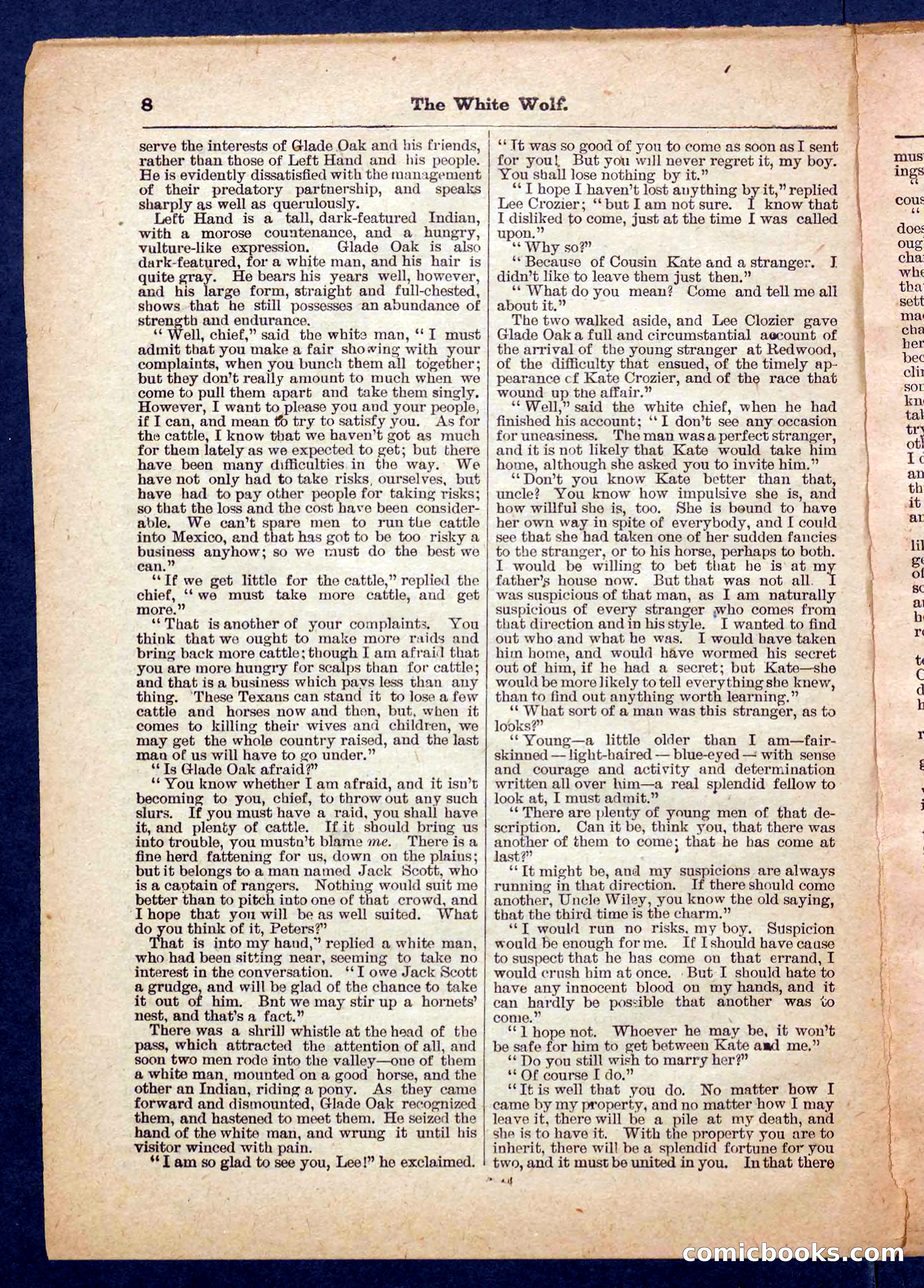 Jack Scott in Texas; or, The White Wolf — page 8 of 32