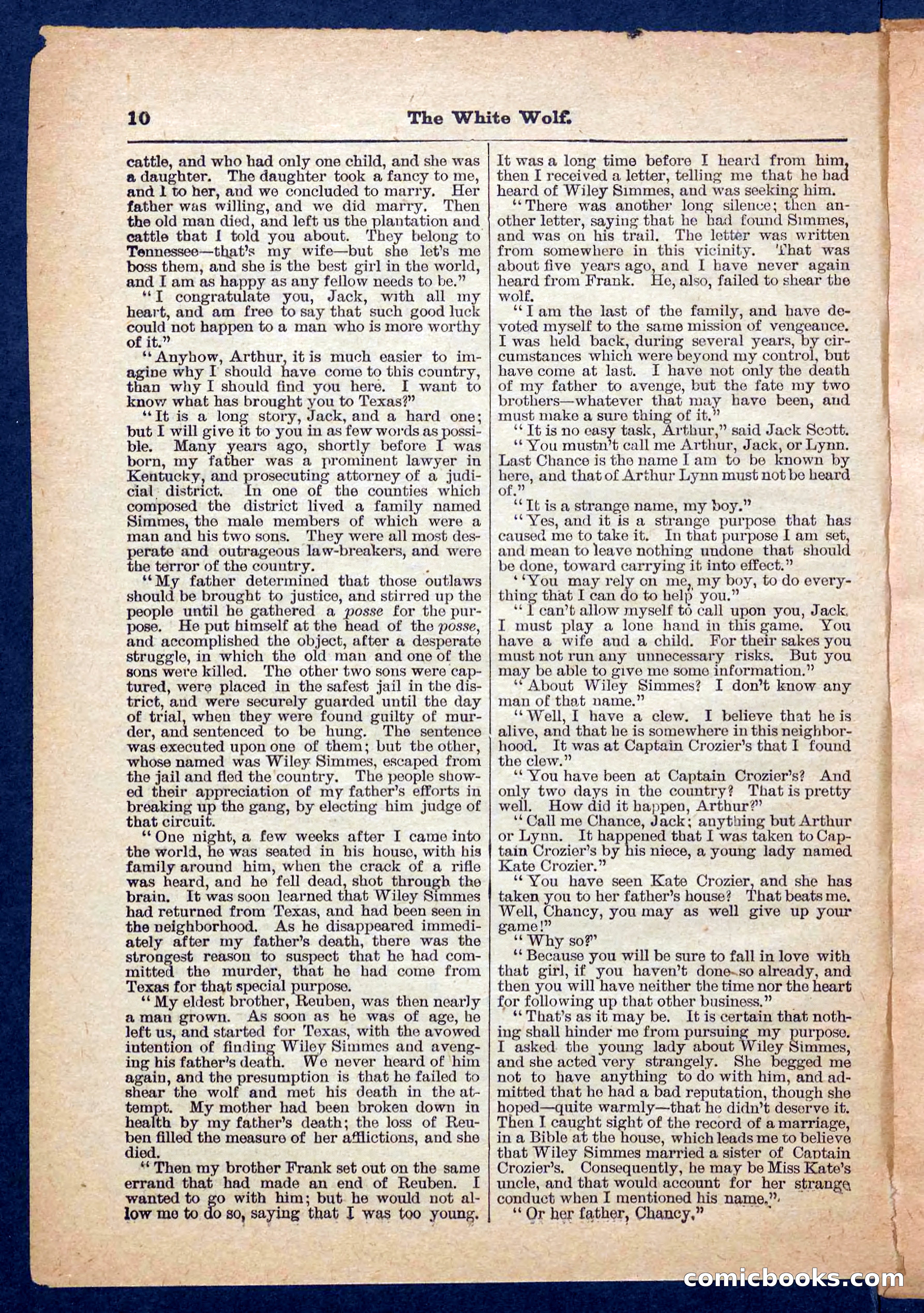 Jack Scott in Texas; or, The White Wolf — page 10 of 32