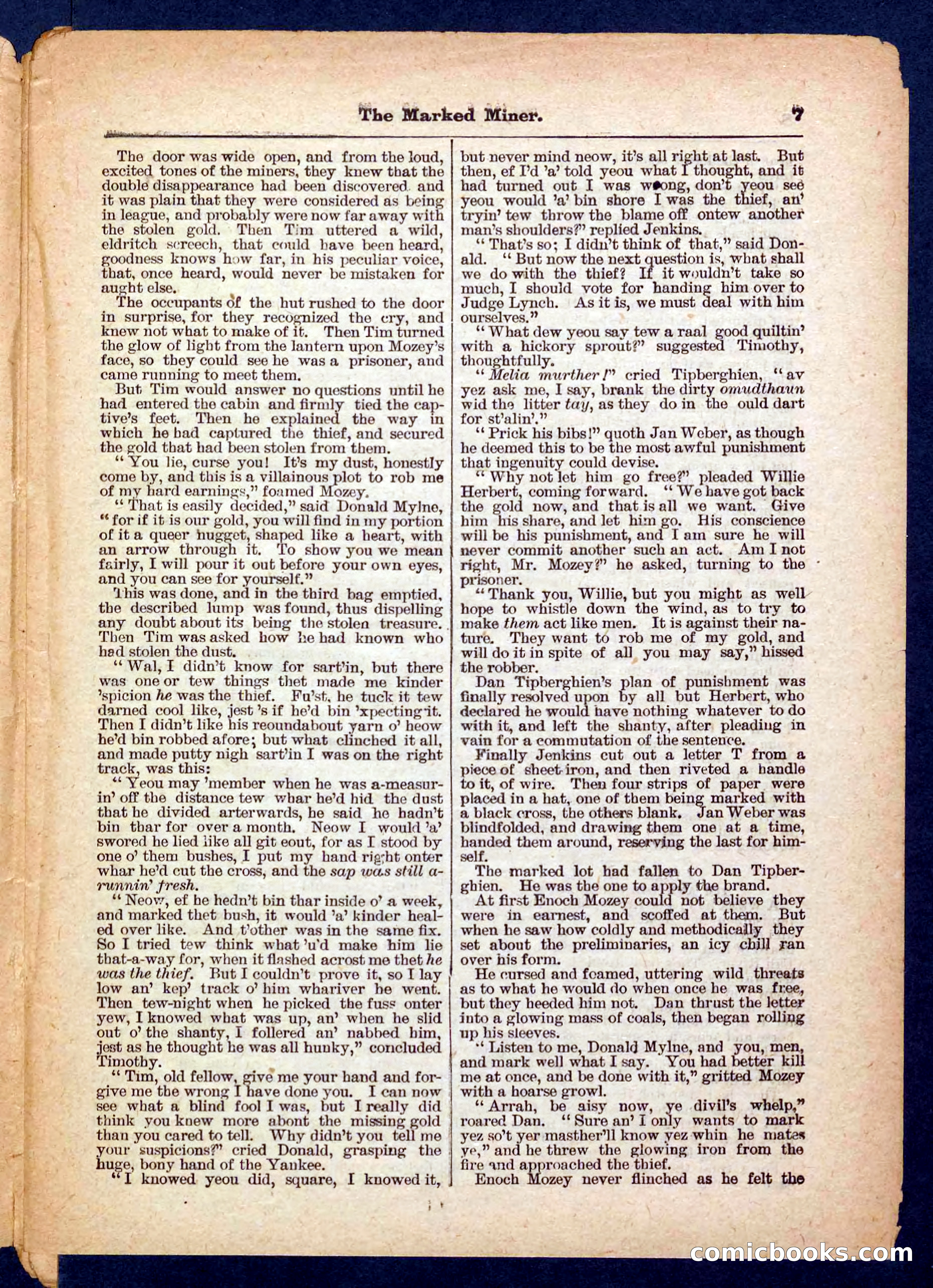 Beadle's Pocket Library No. 469: Donald's Death Shot — page 7 of 32