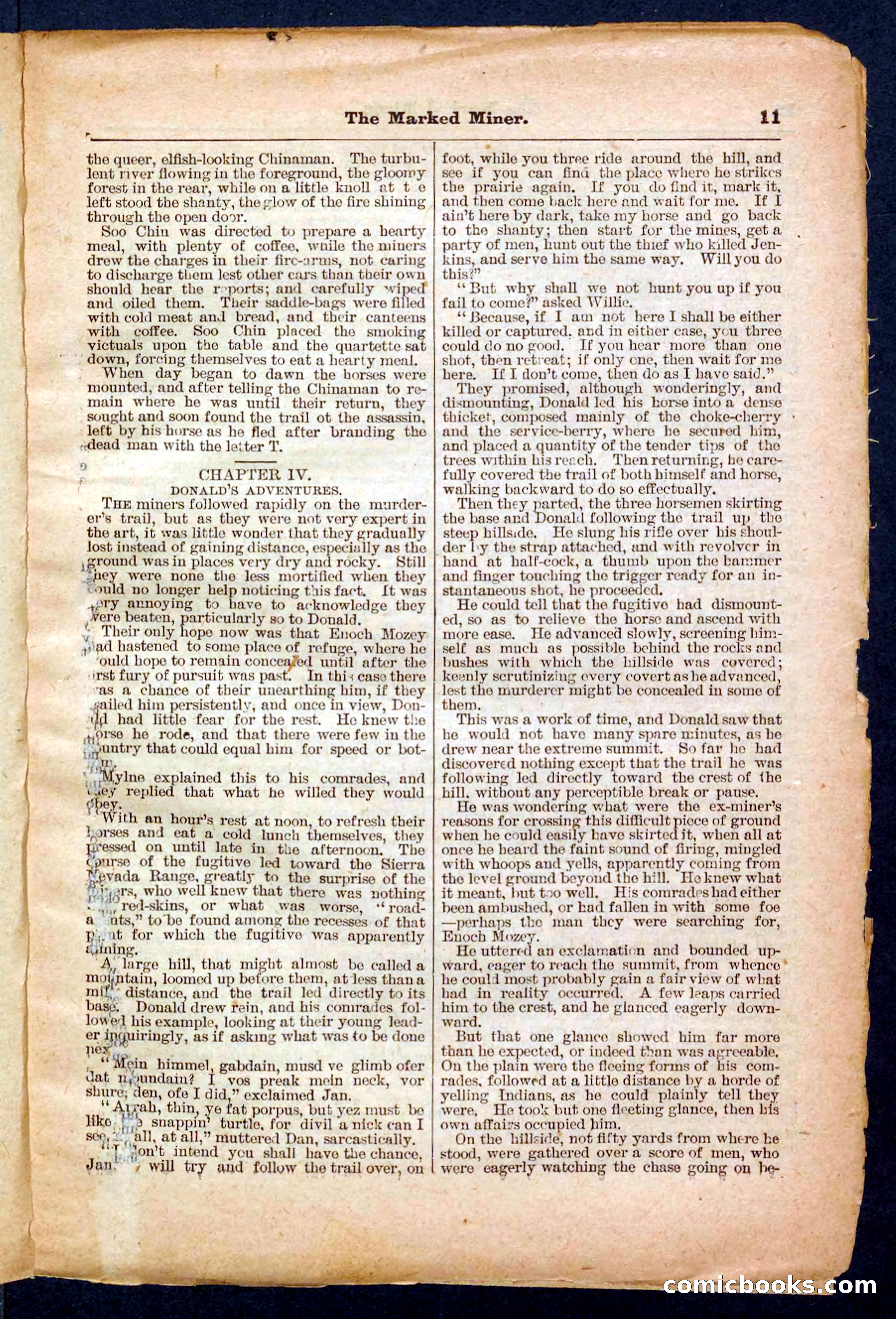 Beadle's Pocket Library No. 469: Donald's Death Shot — page 11 of 32