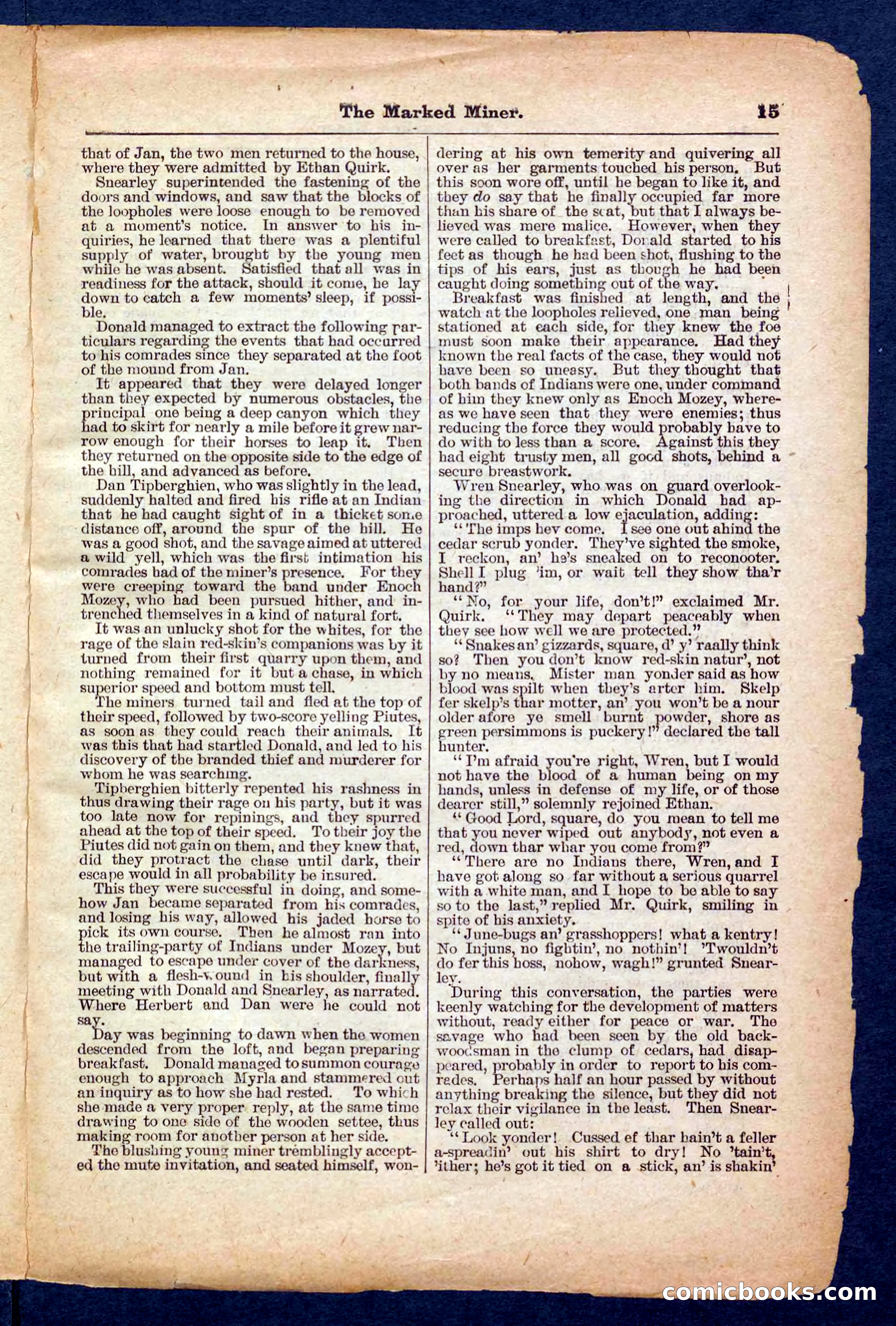 Beadle's Pocket Library No. 469: Donald's Death Shot — page 15 of 32
