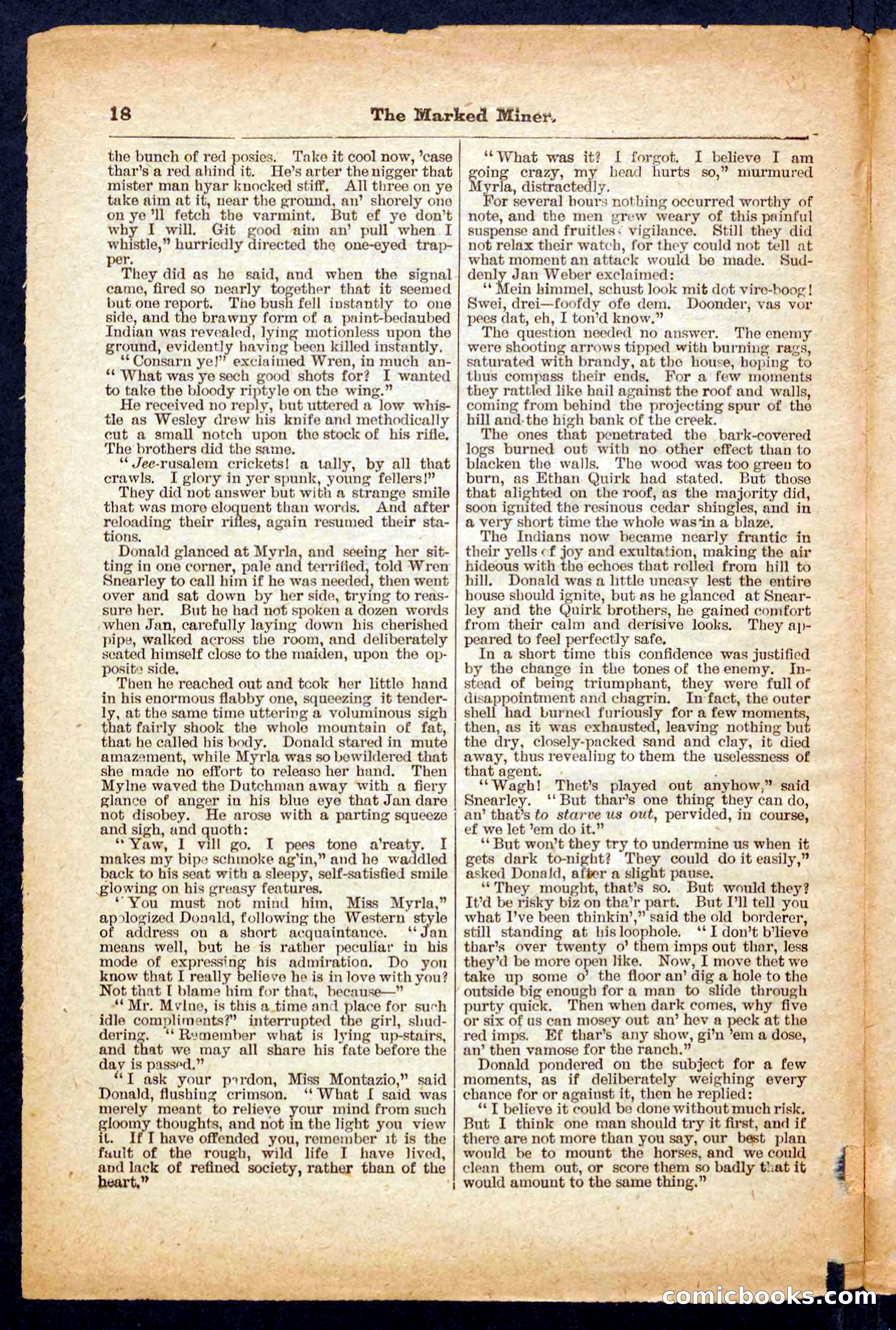 Beadle's Pocket Library No. 469: Donald's Death Shot — page 18 of 32