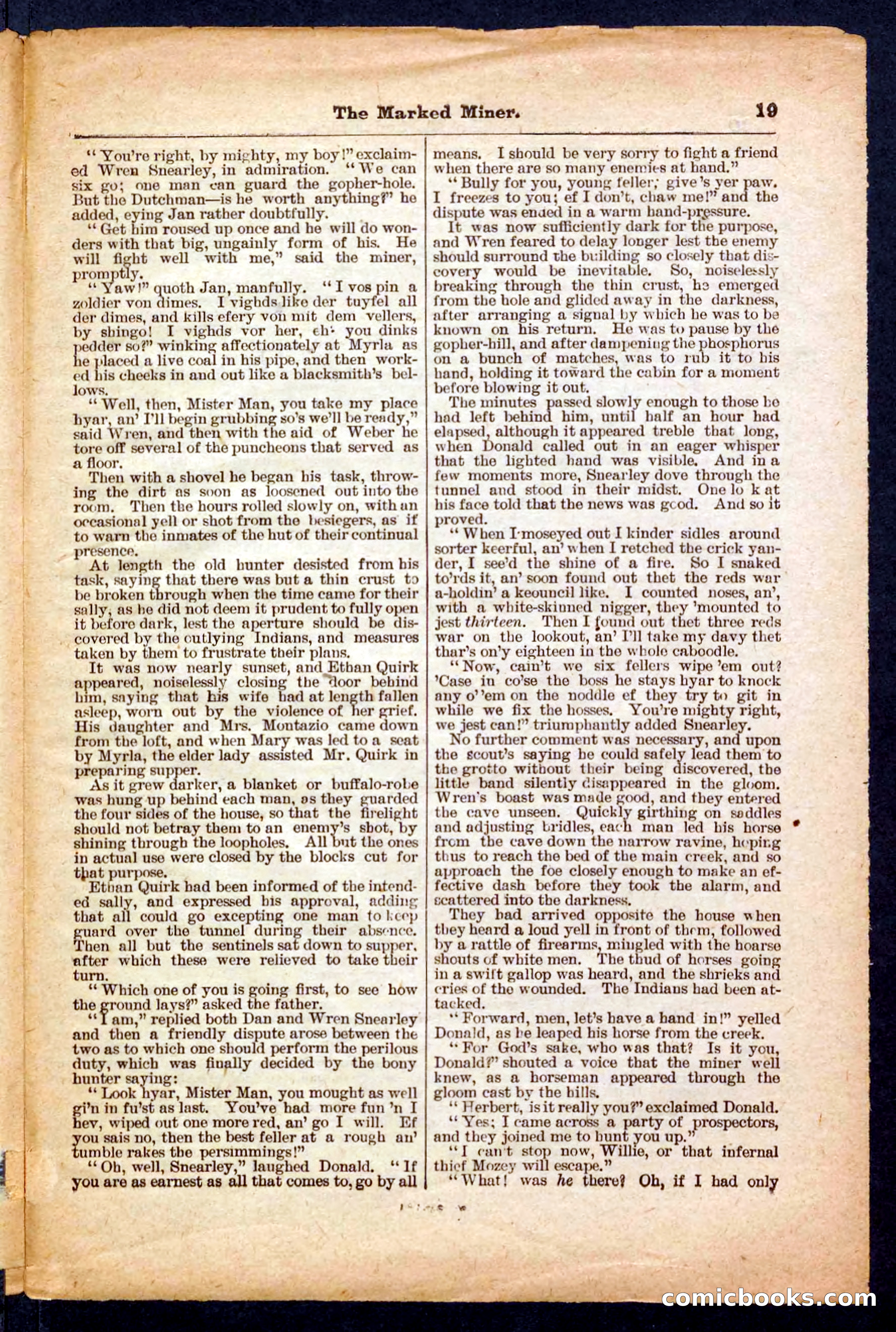 Beadle's Pocket Library No. 469: Donald's Death Shot — page 19 of 32