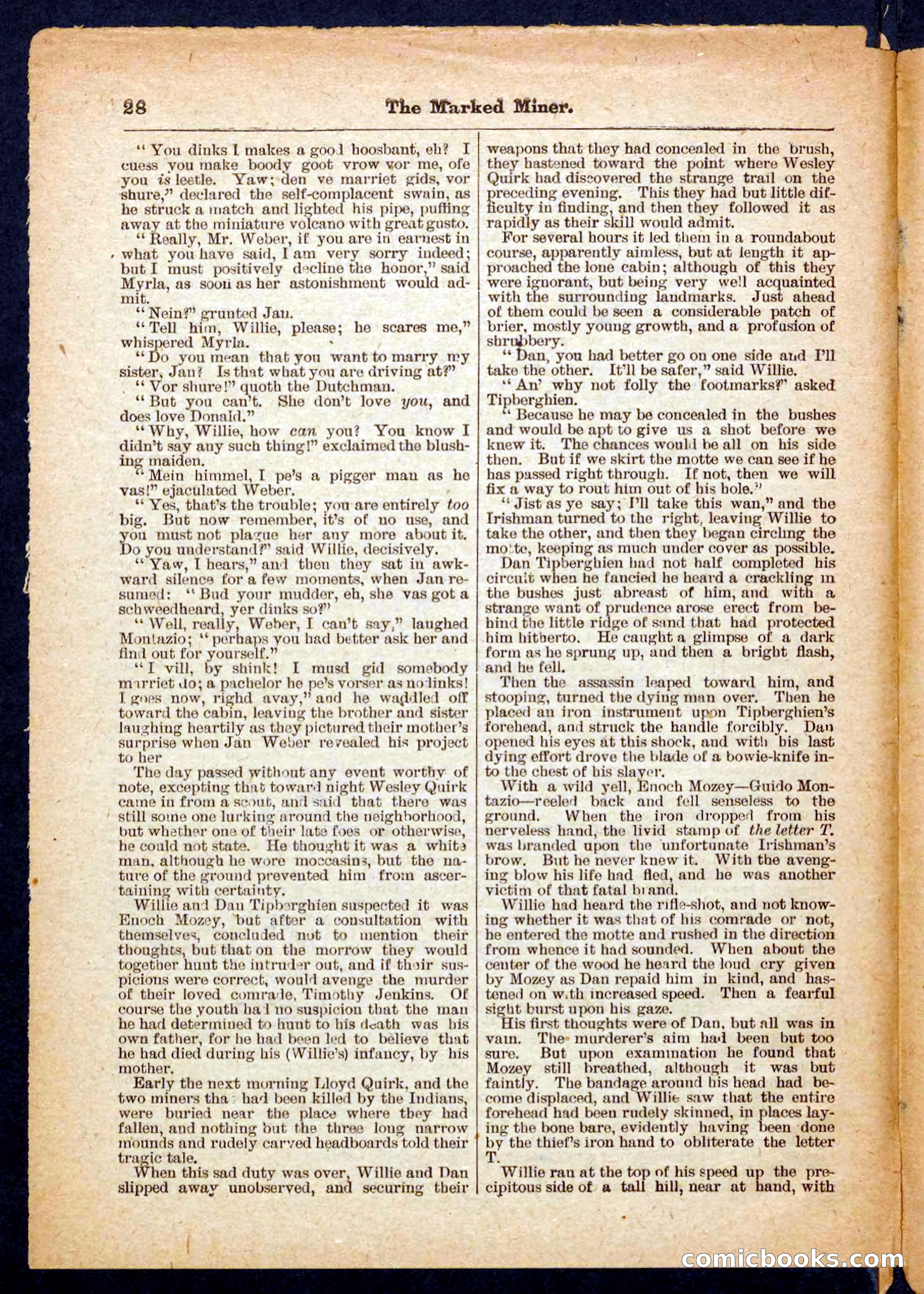 Beadle's Pocket Library No. 469: Donald's Death Shot — page 28 of 32