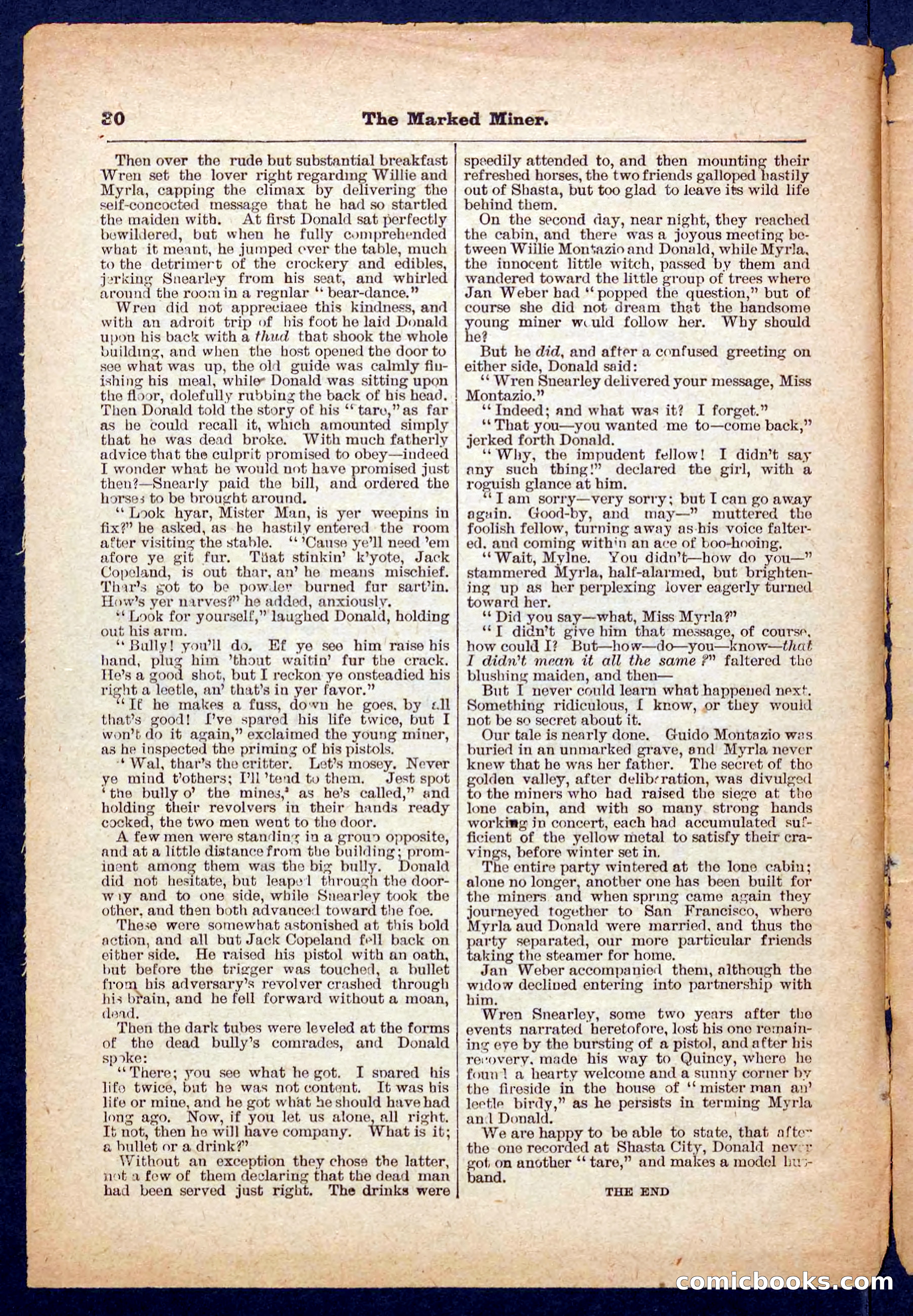 Beadle's Pocket Library No. 469: Donald's Death Shot — page 30 of 32