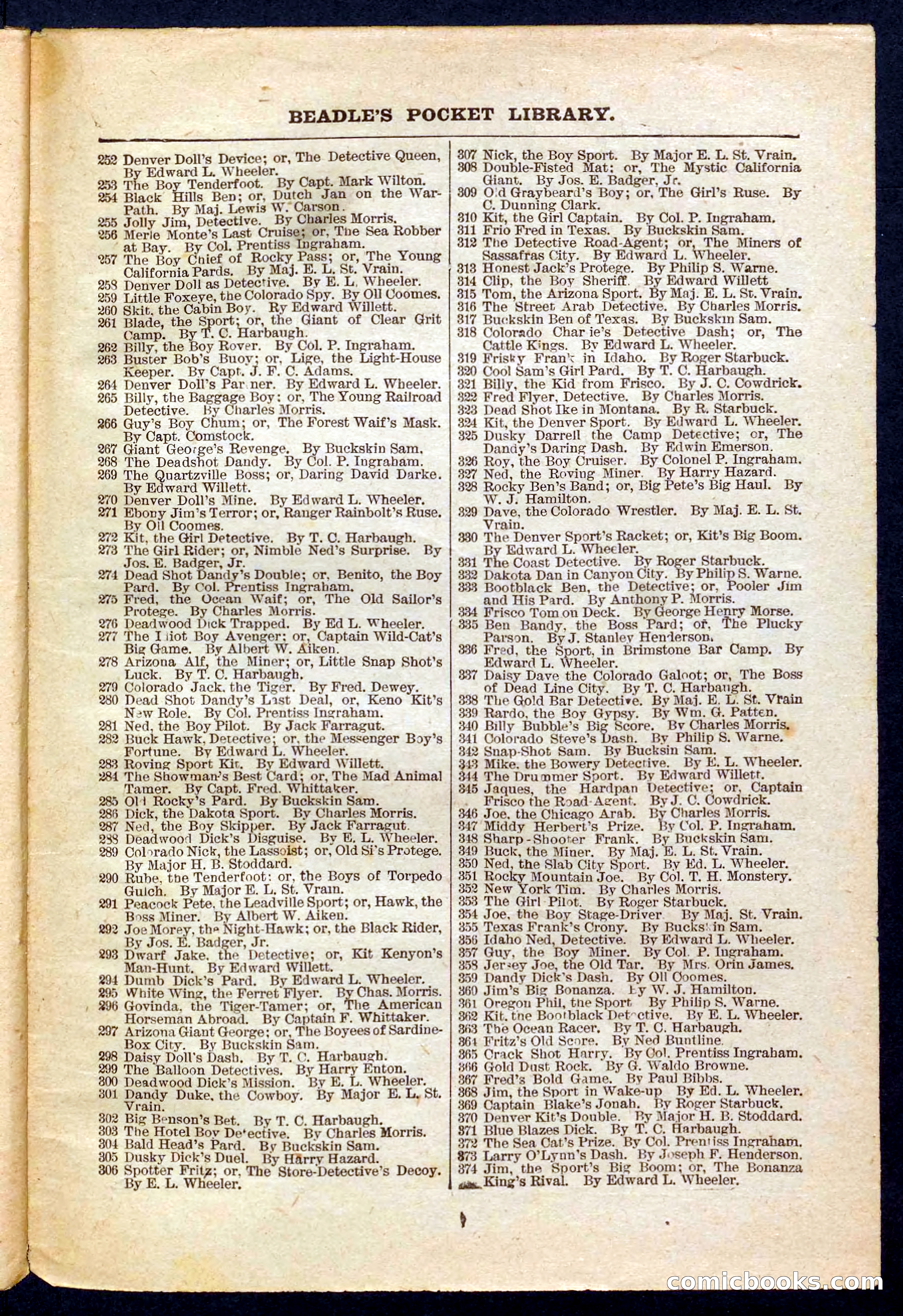 Beadle's Pocket Library No. 471 — page 31 of 32