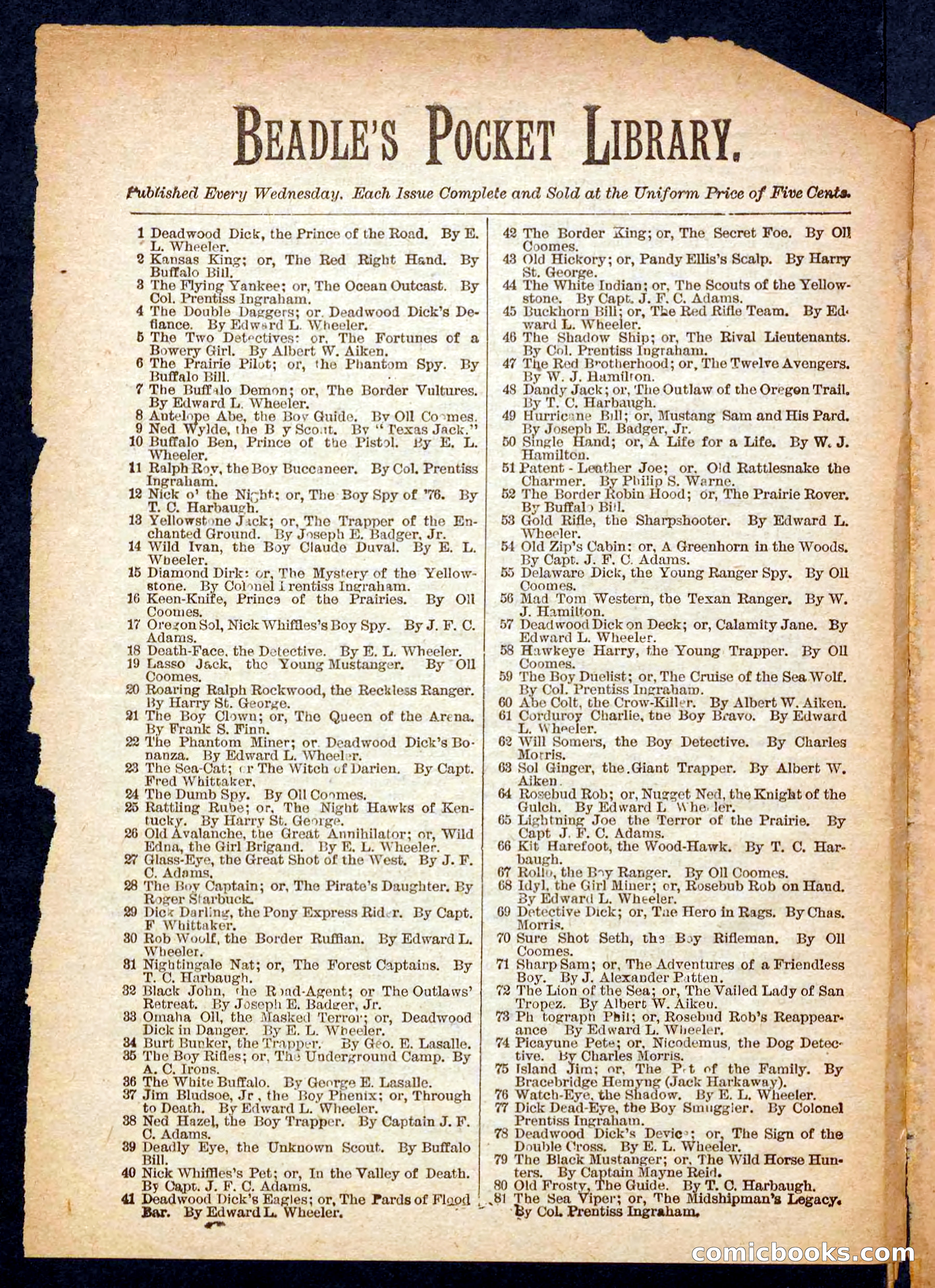 Beadle's Pocket Library No. 472 — page 28 of 32