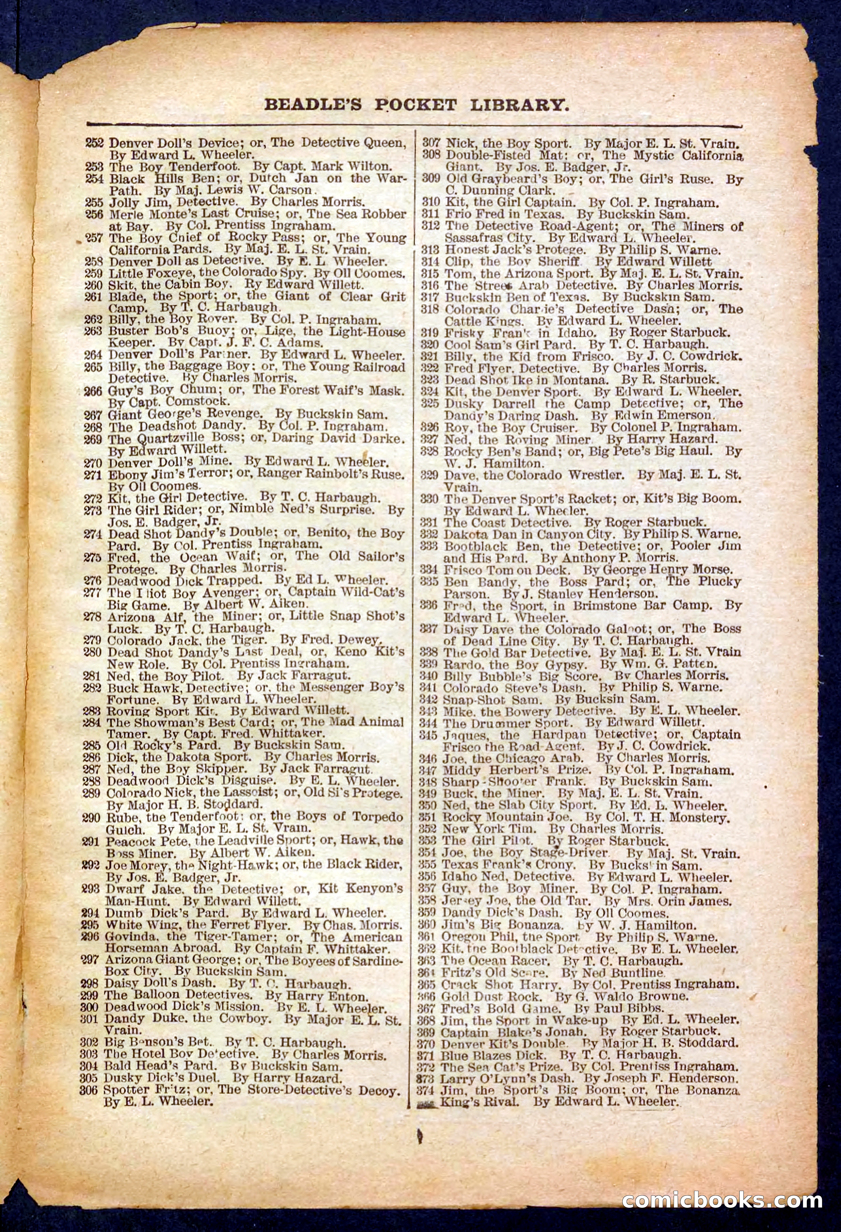 Beadle's Pocket Library No. 474 — page 31 of 32