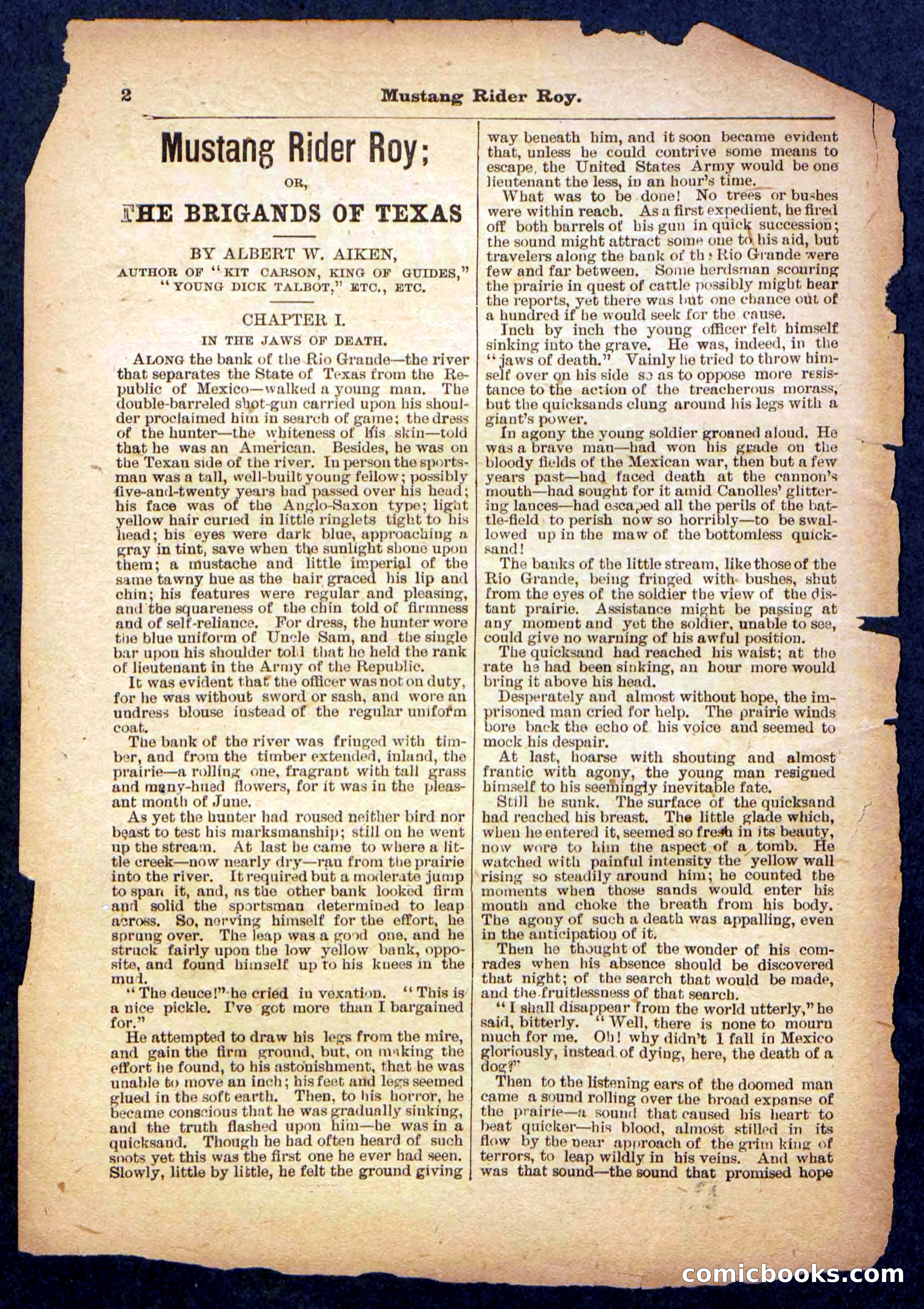 Beadle's Pocket Library No. 481: Mustang Rider Roy — page 2 of 32