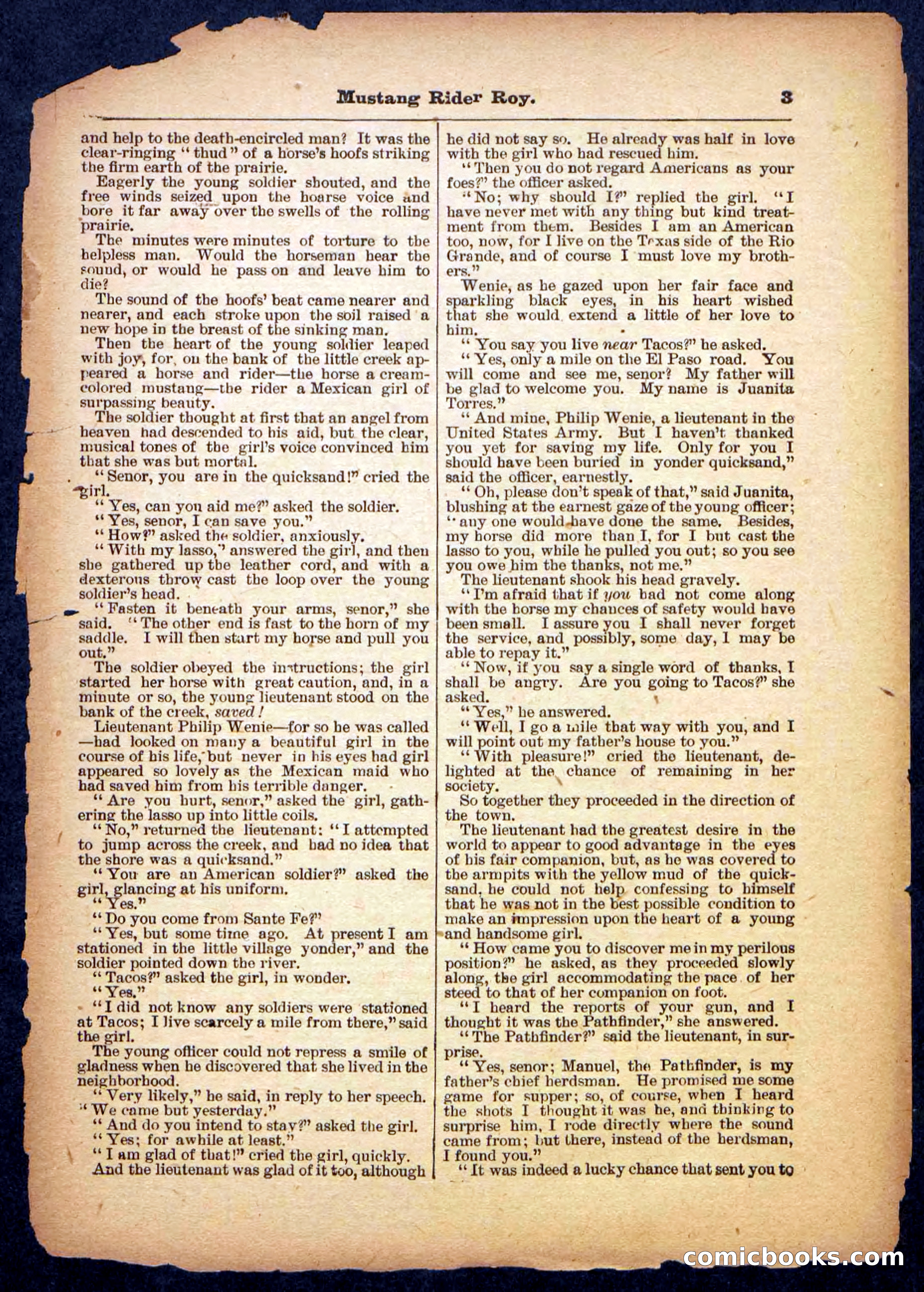 Beadle's Pocket Library No. 481: Mustang Rider Roy — page 3 of 32