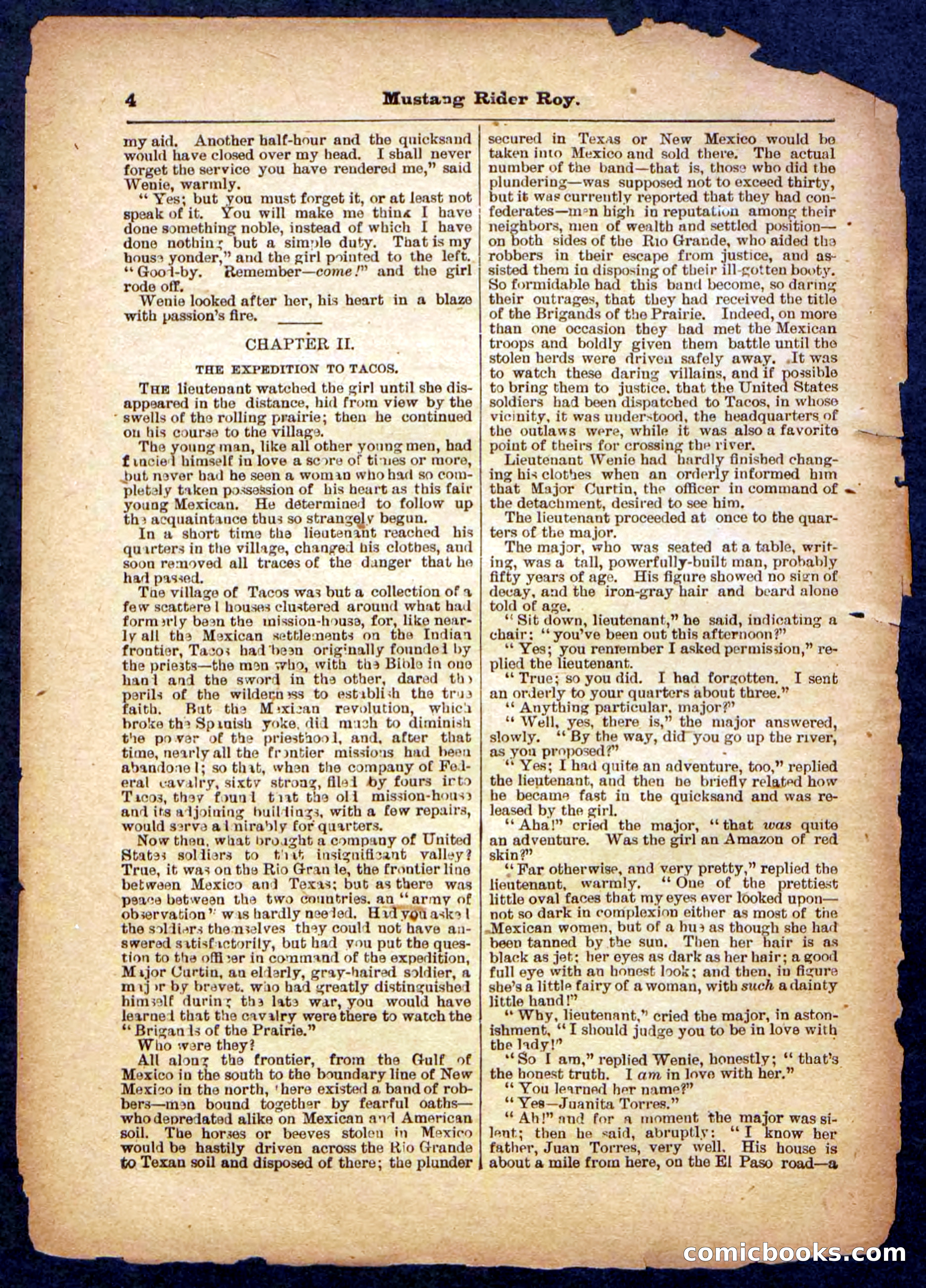Beadle's Pocket Library No. 481: Mustang Rider Roy — page 4 of 32