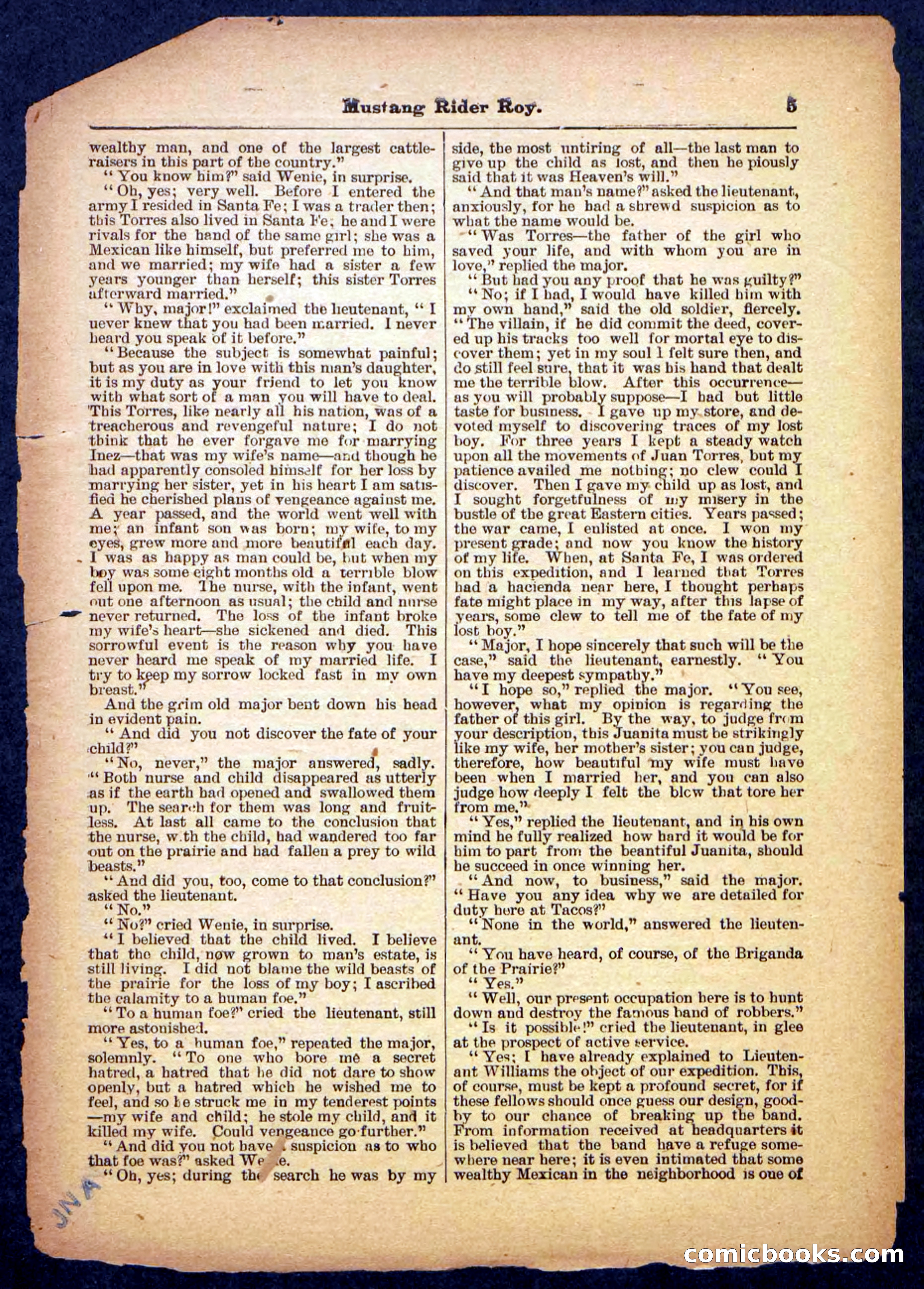 Beadle's Pocket Library No. 481: Mustang Rider Roy — page 5 of 32