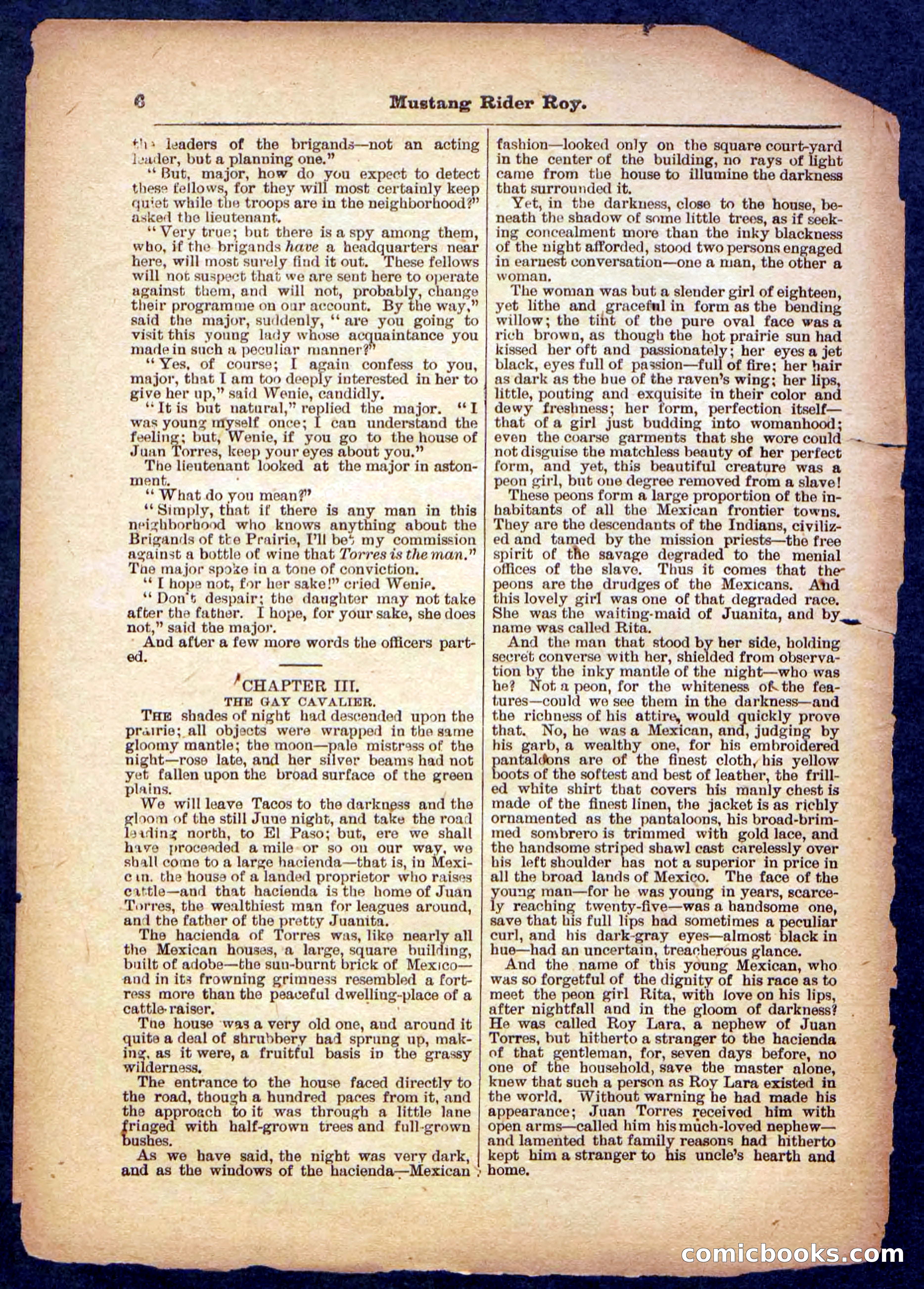 Beadle's Pocket Library No. 481: Mustang Rider Roy — page 6 of 32