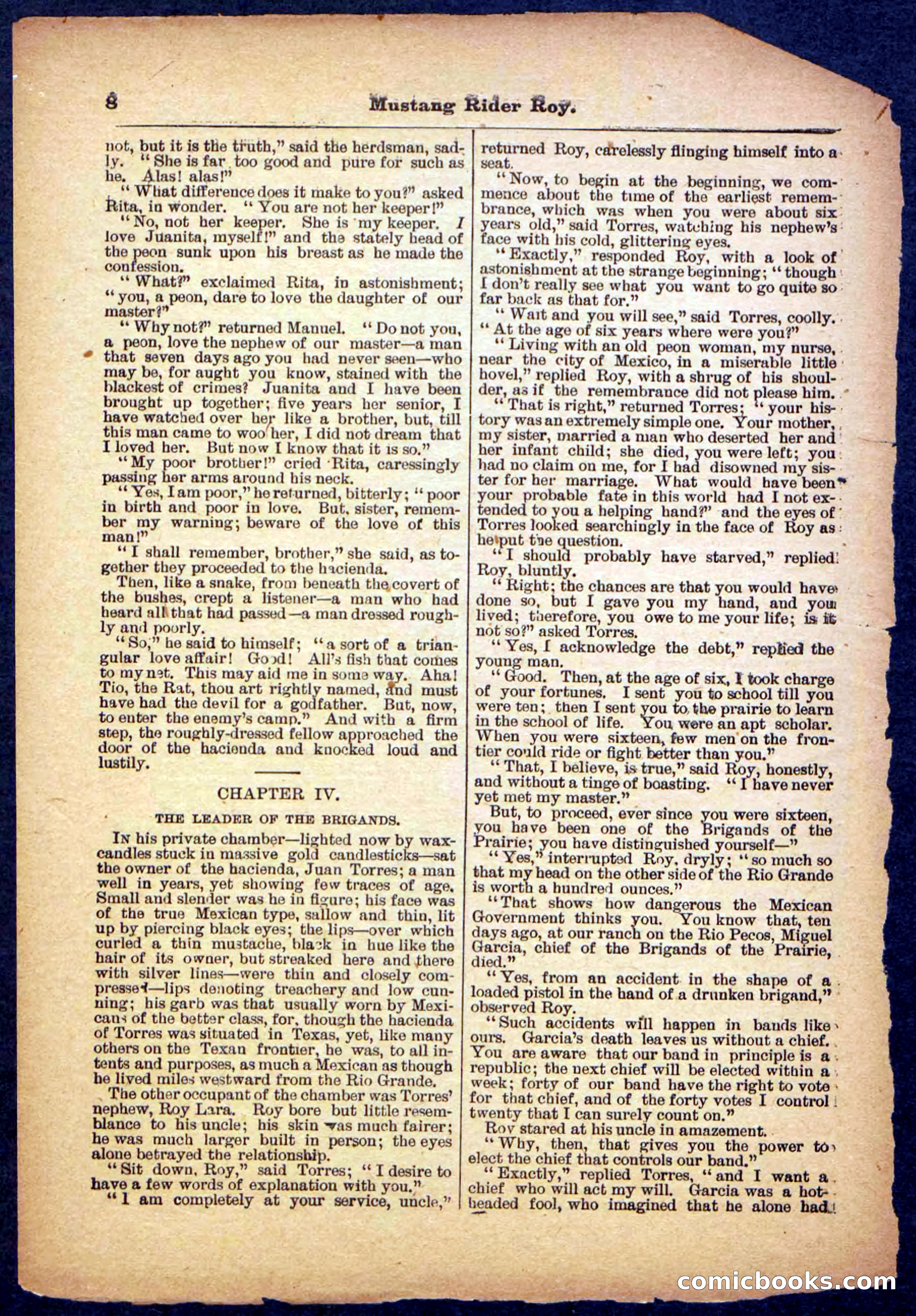 Beadle's Pocket Library No. 481: Mustang Rider Roy — page 8 of 32
