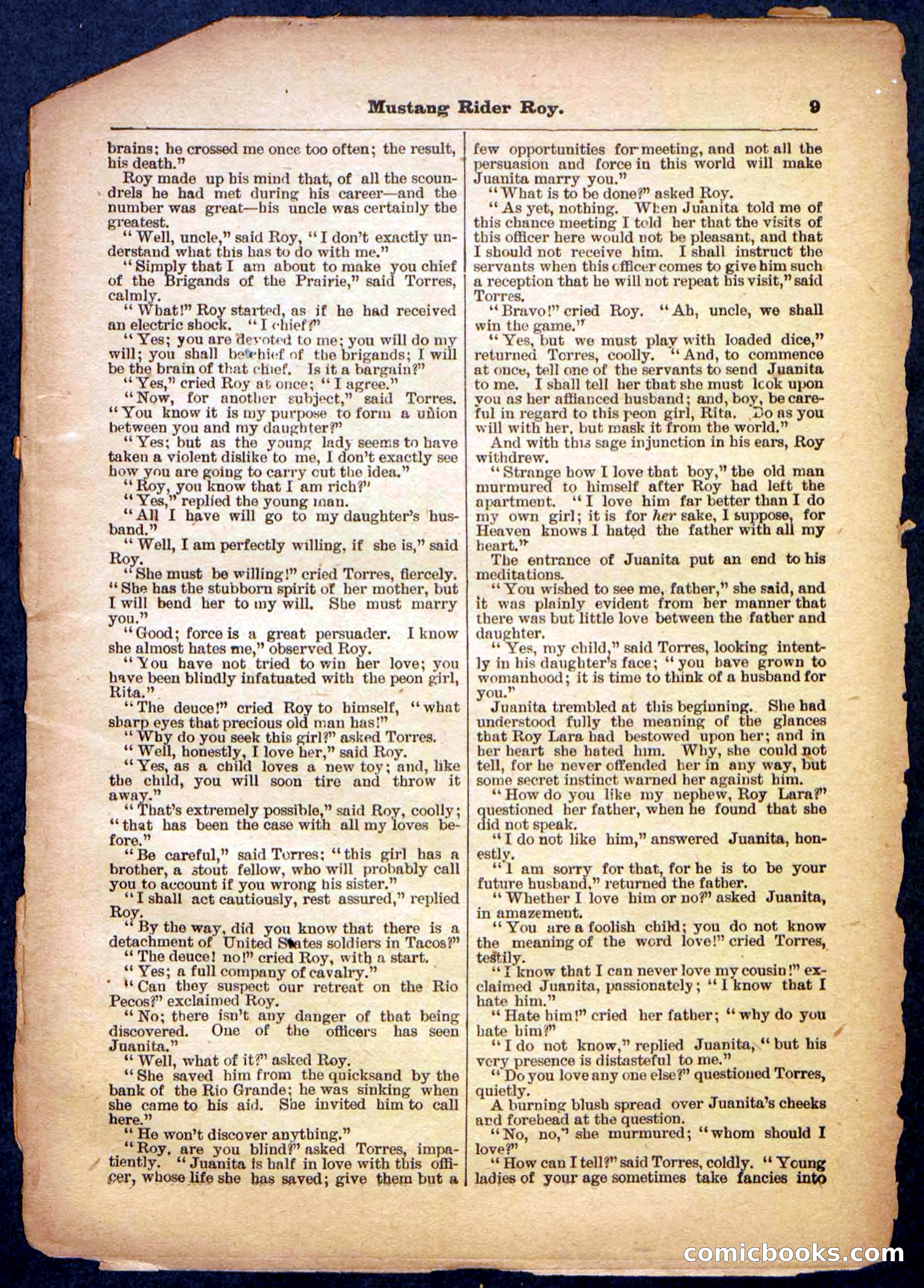 Beadle's Pocket Library No. 481: Mustang Rider Roy — page 9 of 32