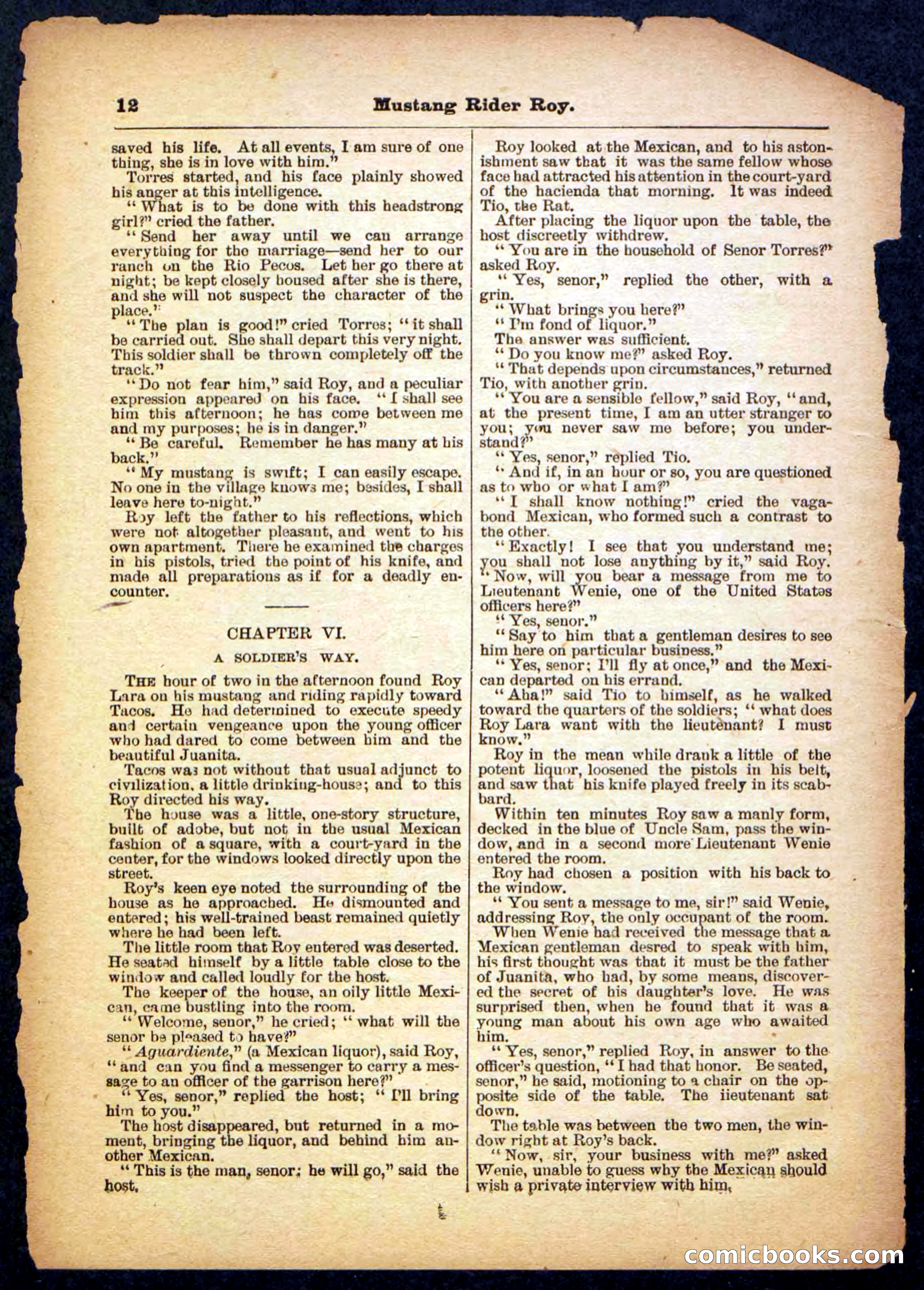 Beadle's Pocket Library No. 481: Mustang Rider Roy — page 12 of 32