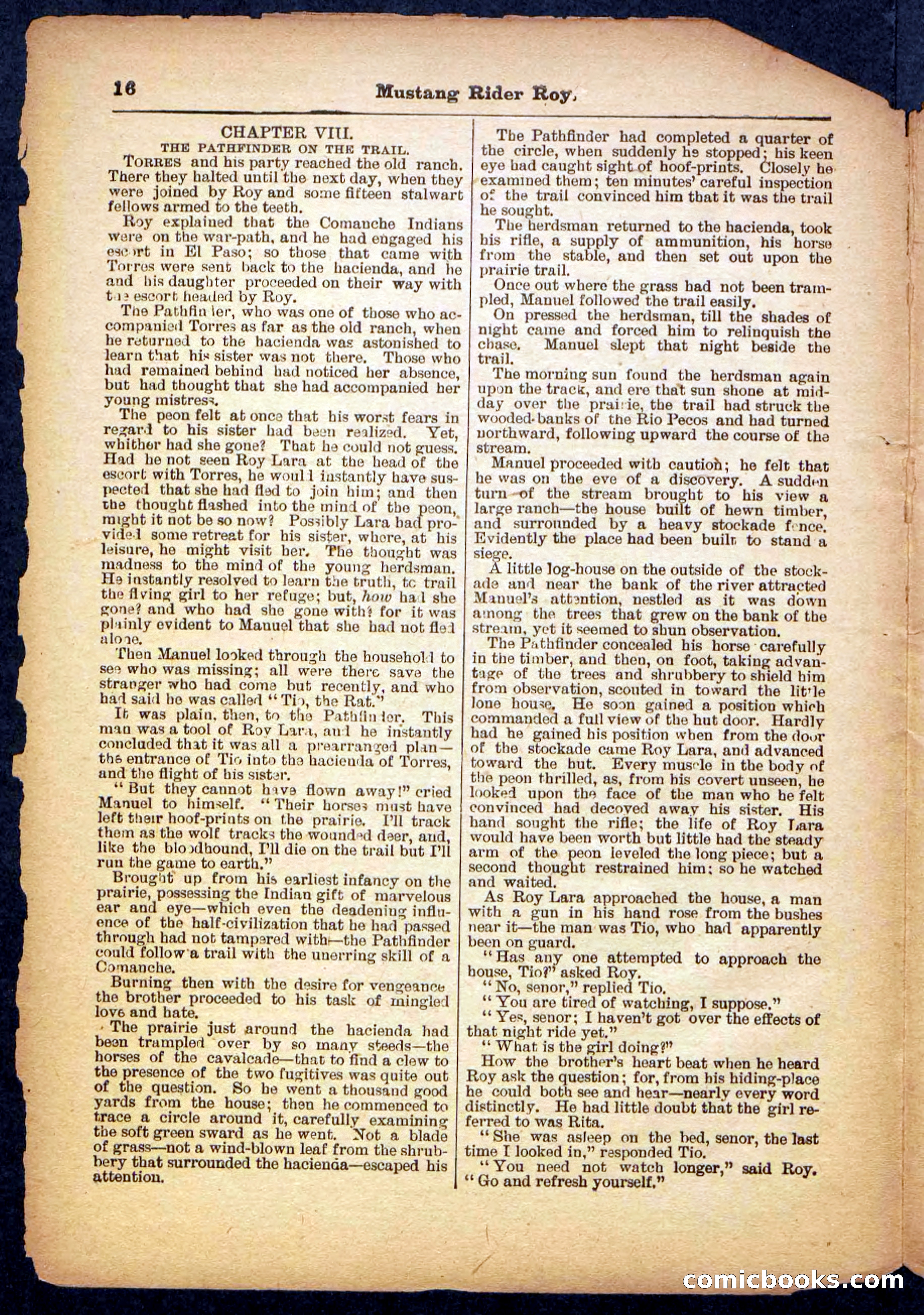 Beadle's Pocket Library No. 481: Mustang Rider Roy — page 16 of 32