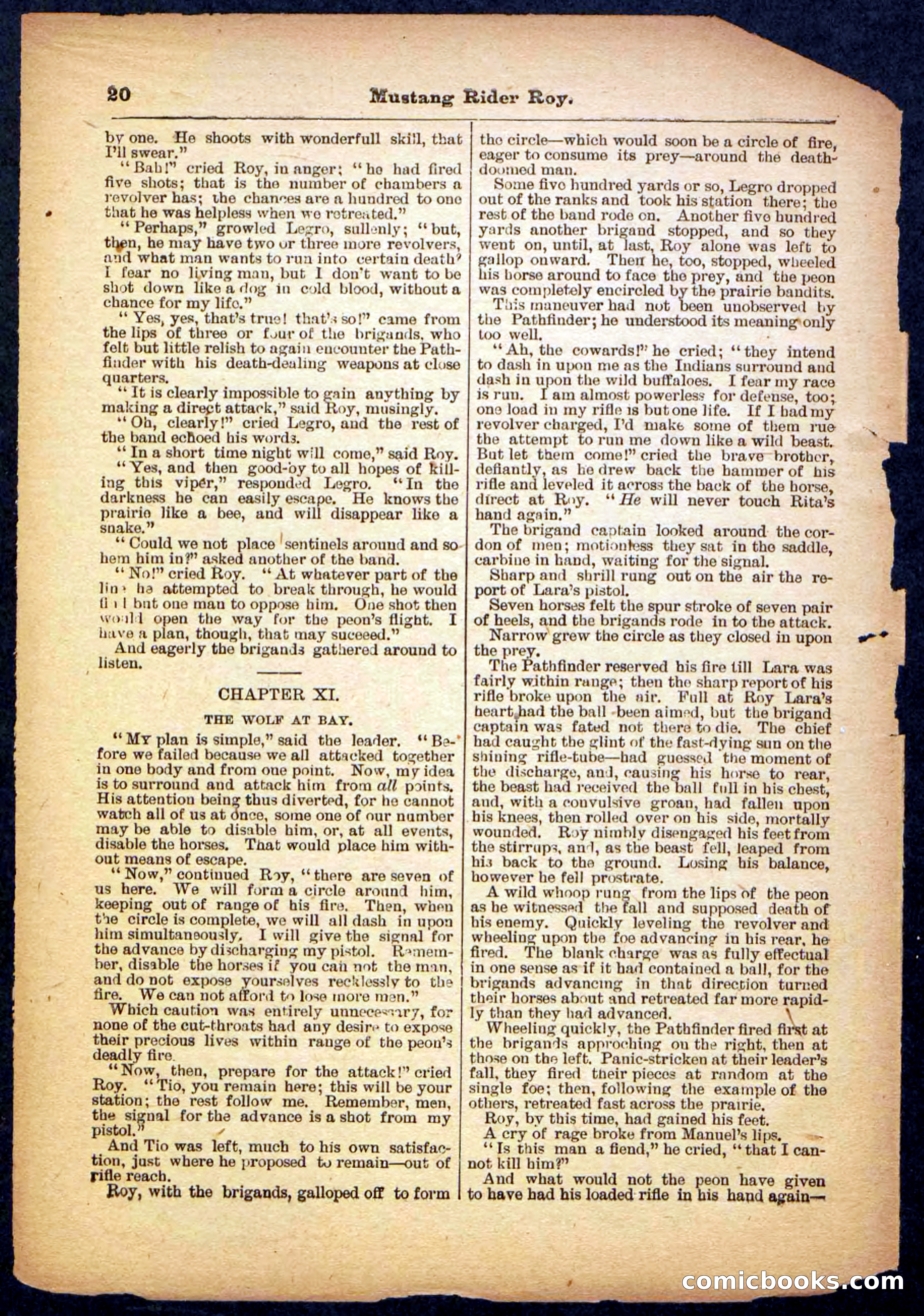 Beadle's Pocket Library No. 481: Mustang Rider Roy — page 20 of 32