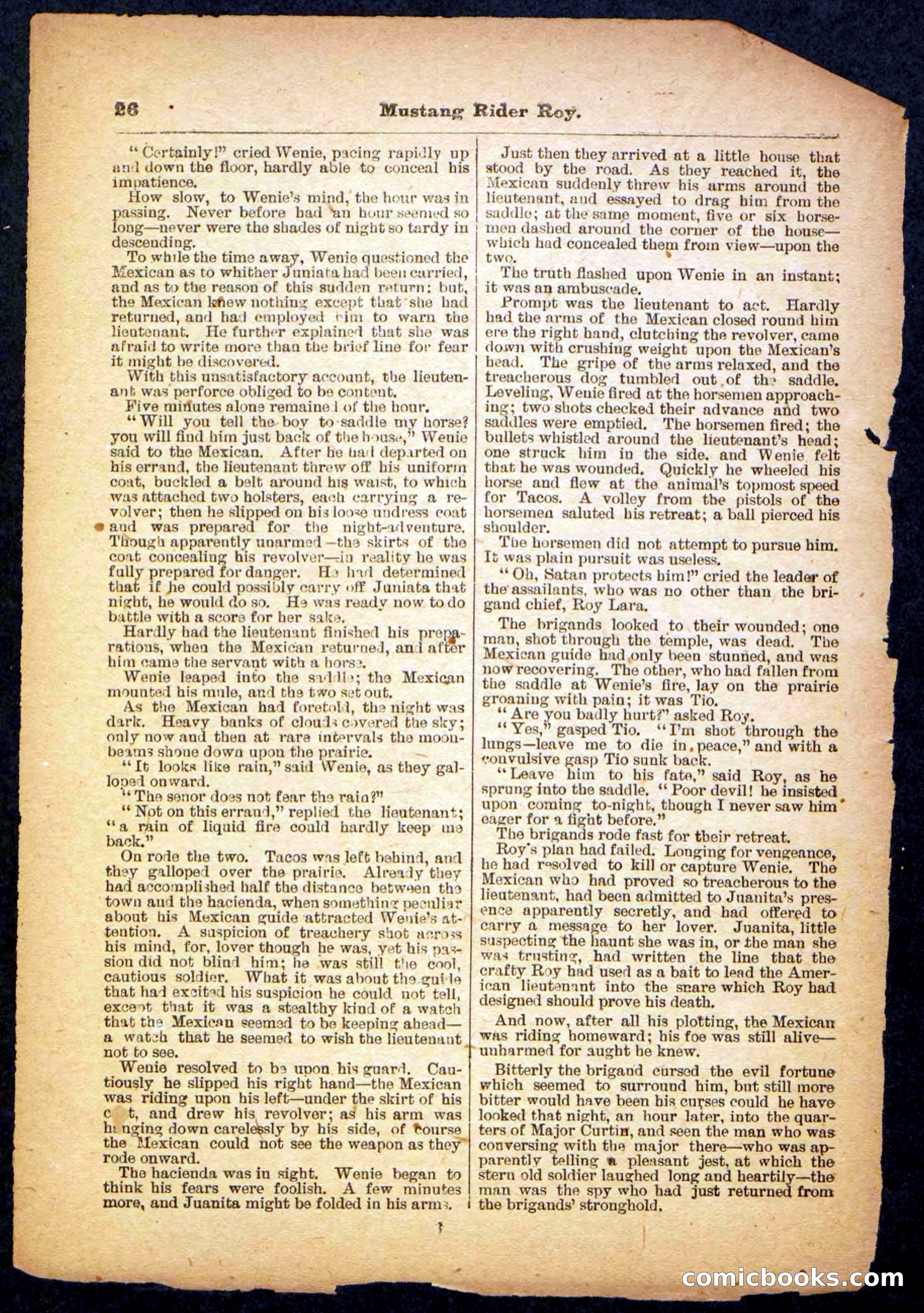 Beadle's Pocket Library No. 481: Mustang Rider Roy — page 26 of 32