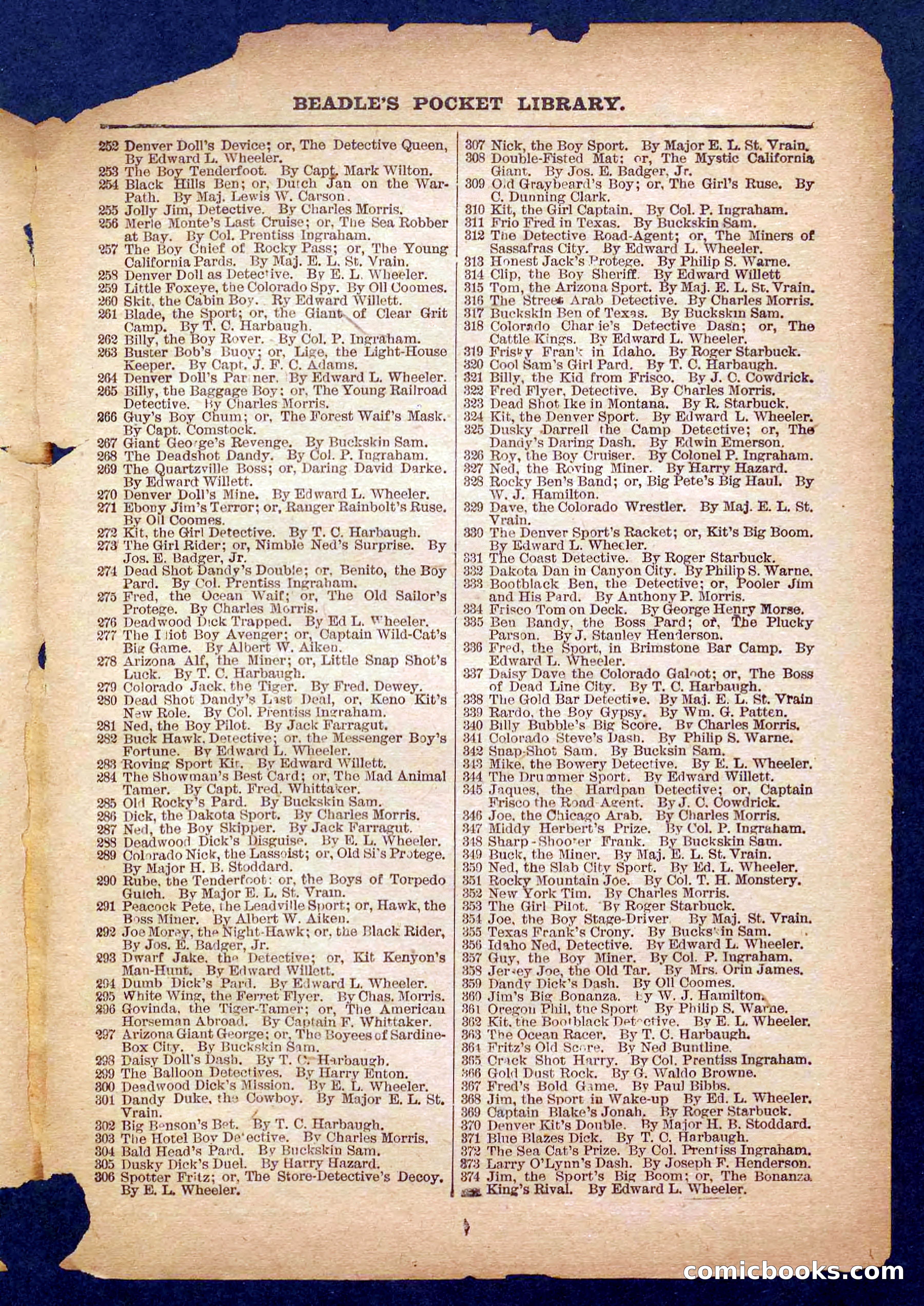 Beadle's Pocket Library No. 484 — page 31 of 32