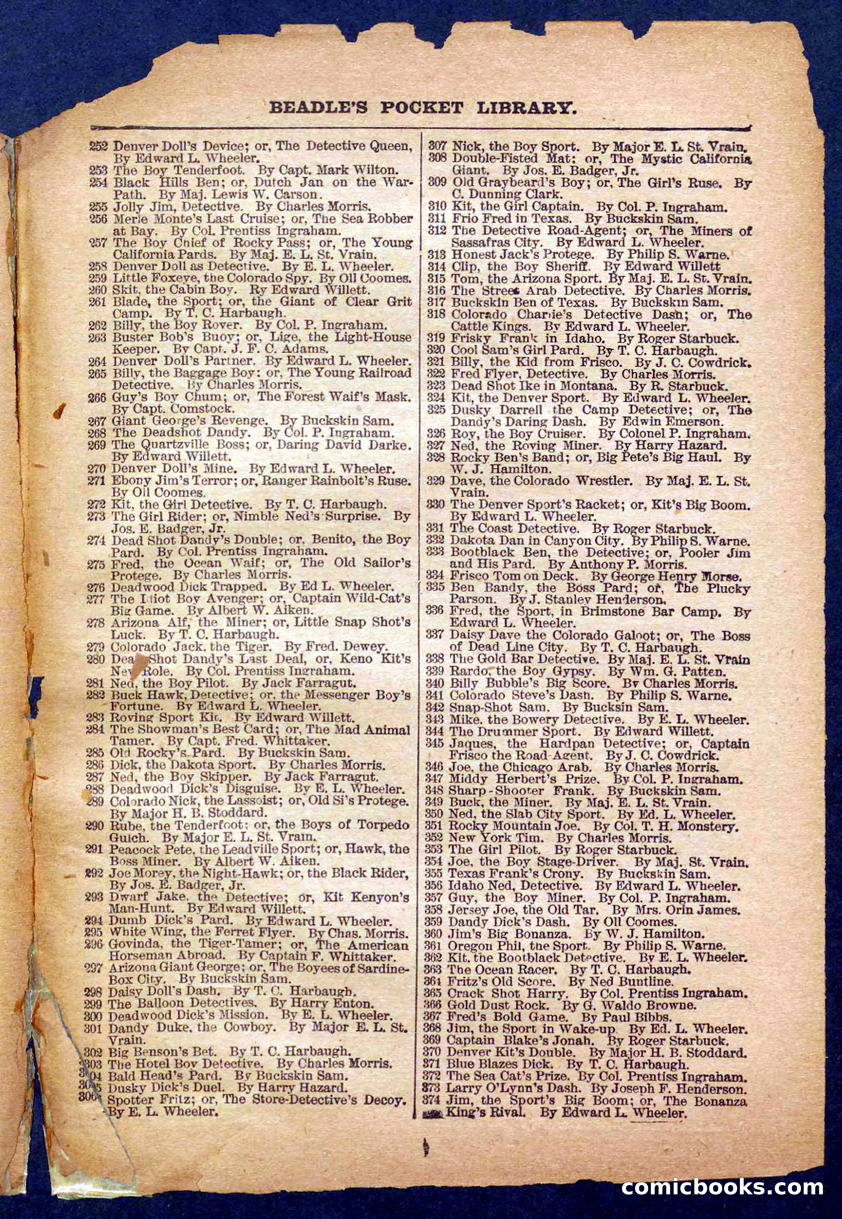 Beadle's Pocket Library No. 485 — page 31 of 32