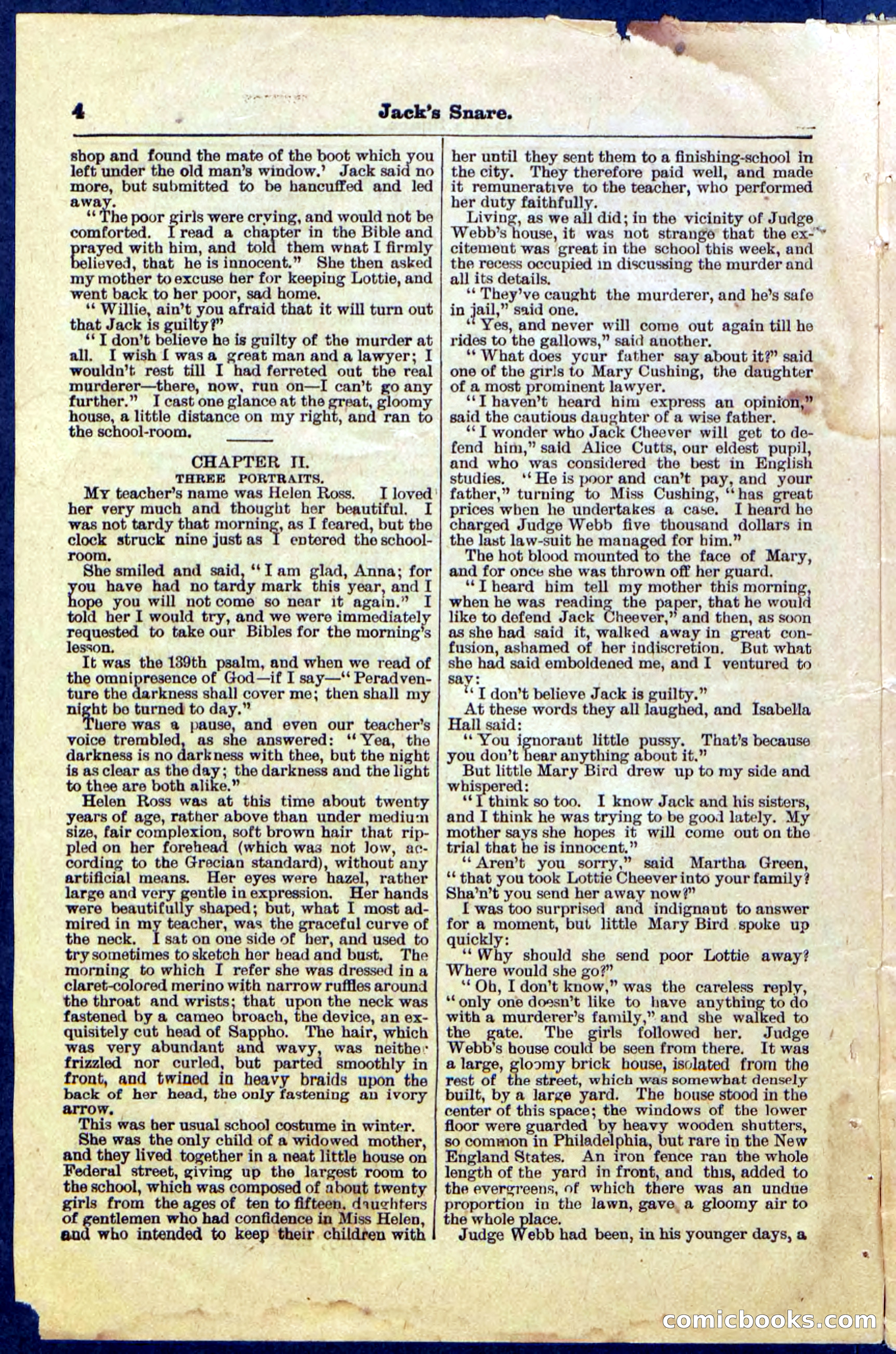 Beadle's Pocket Library No. 487: 'Jack's Snare' — page 4 of 32
