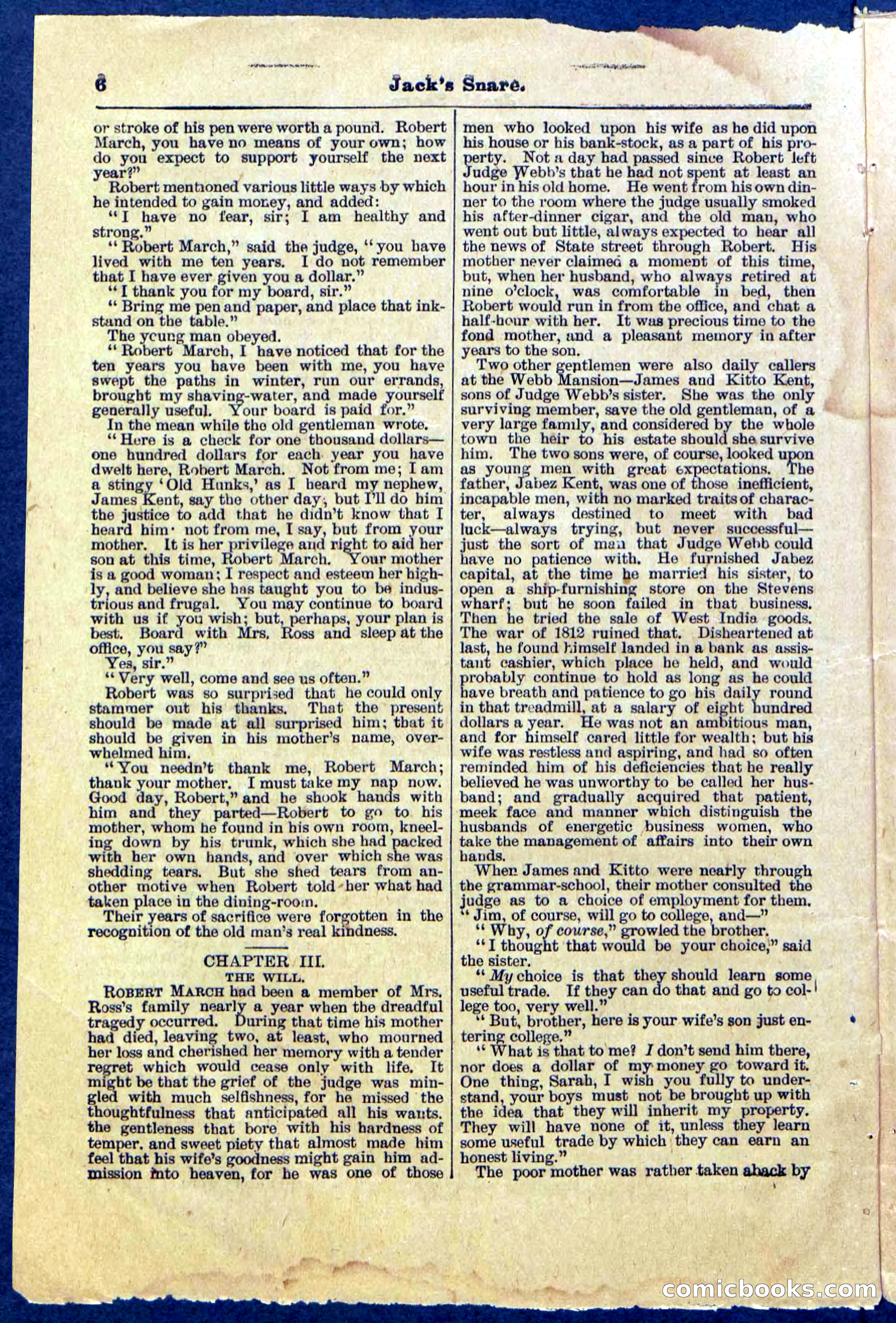 Beadle's Pocket Library No. 487: 'Jack's Snare' — page 6 of 32