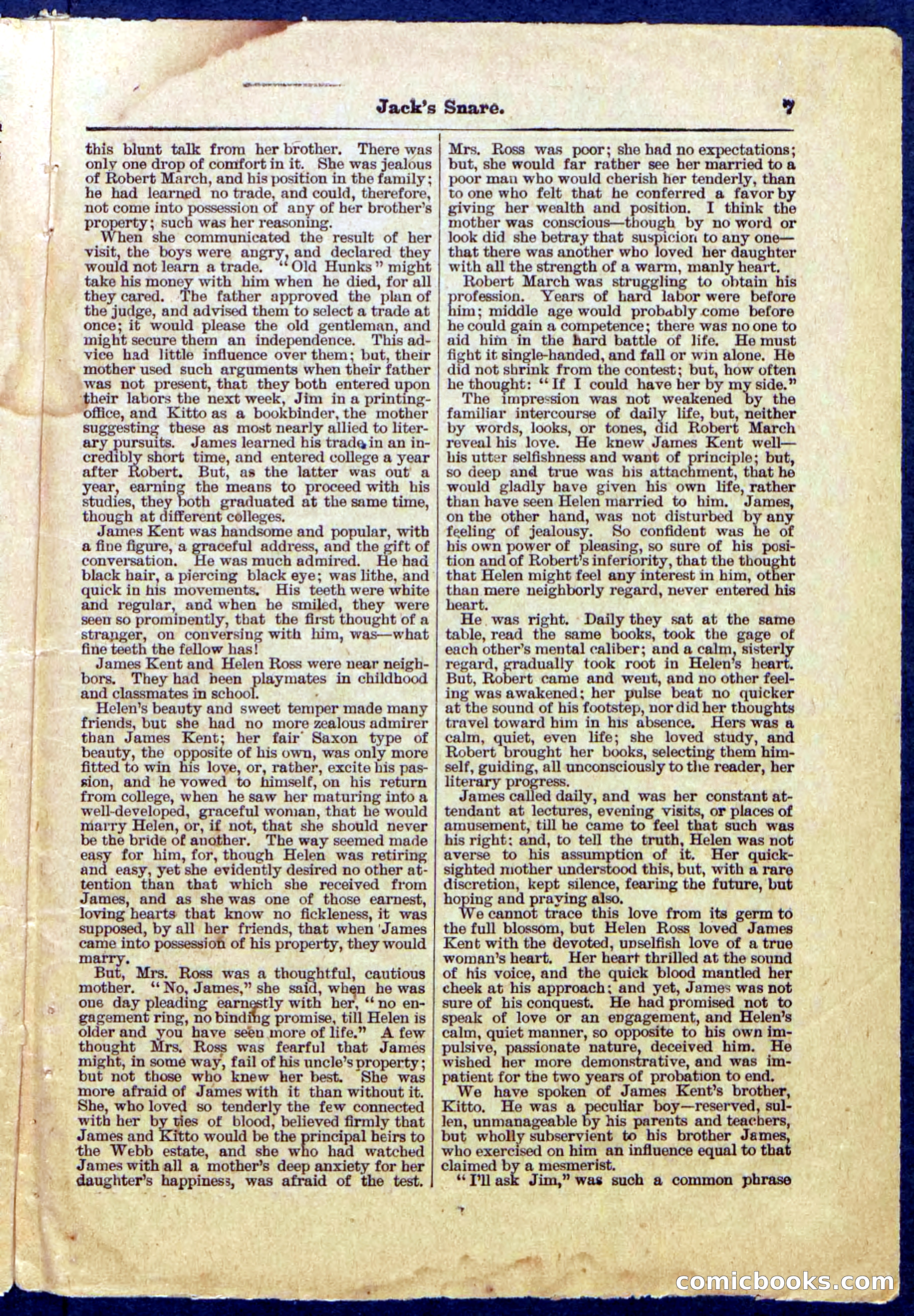 Beadle's Pocket Library No. 487: 'Jack's Snare' — page 7 of 32