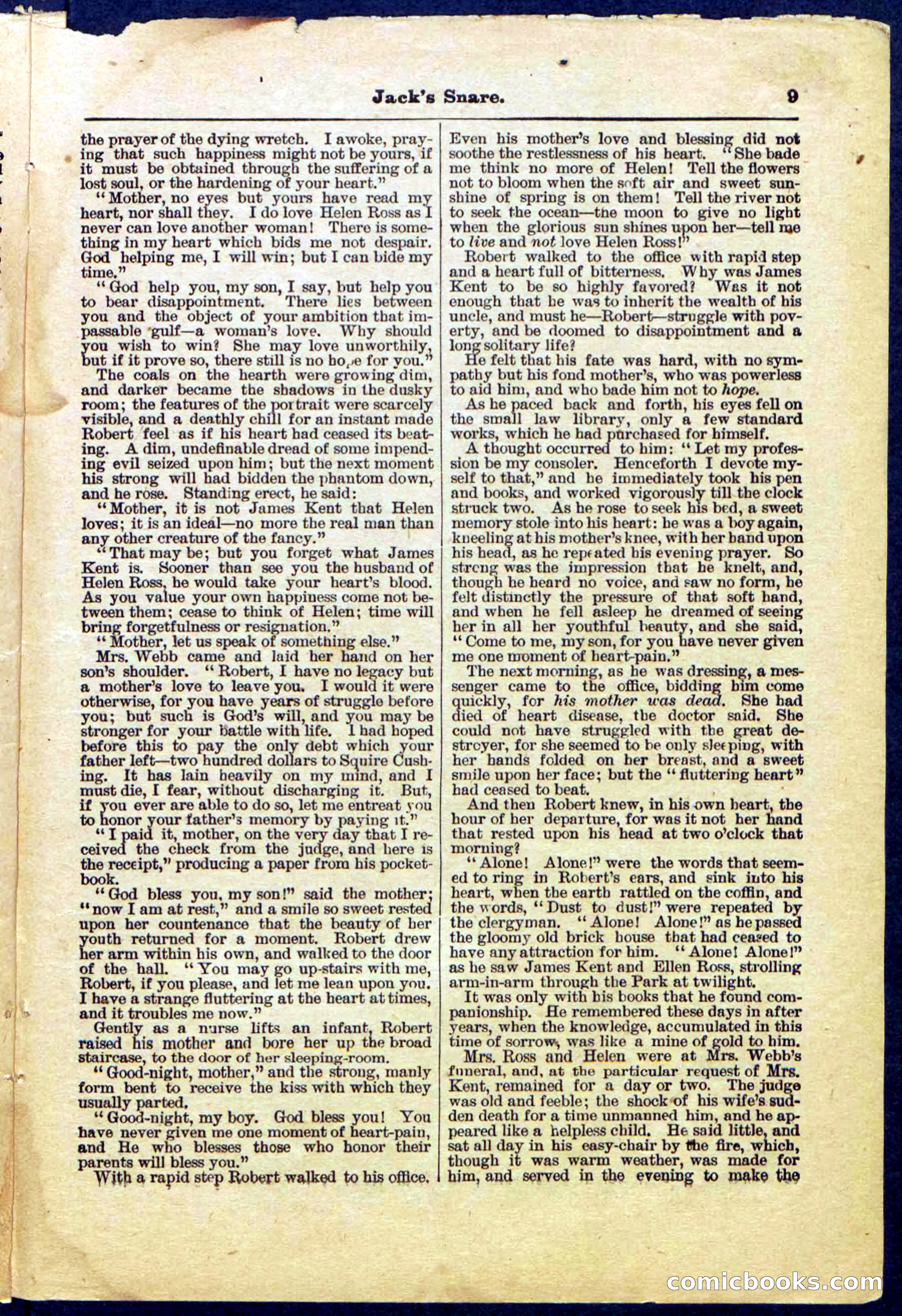 Beadle's Pocket Library No. 487: 'Jack's Snare' — page 9 of 32