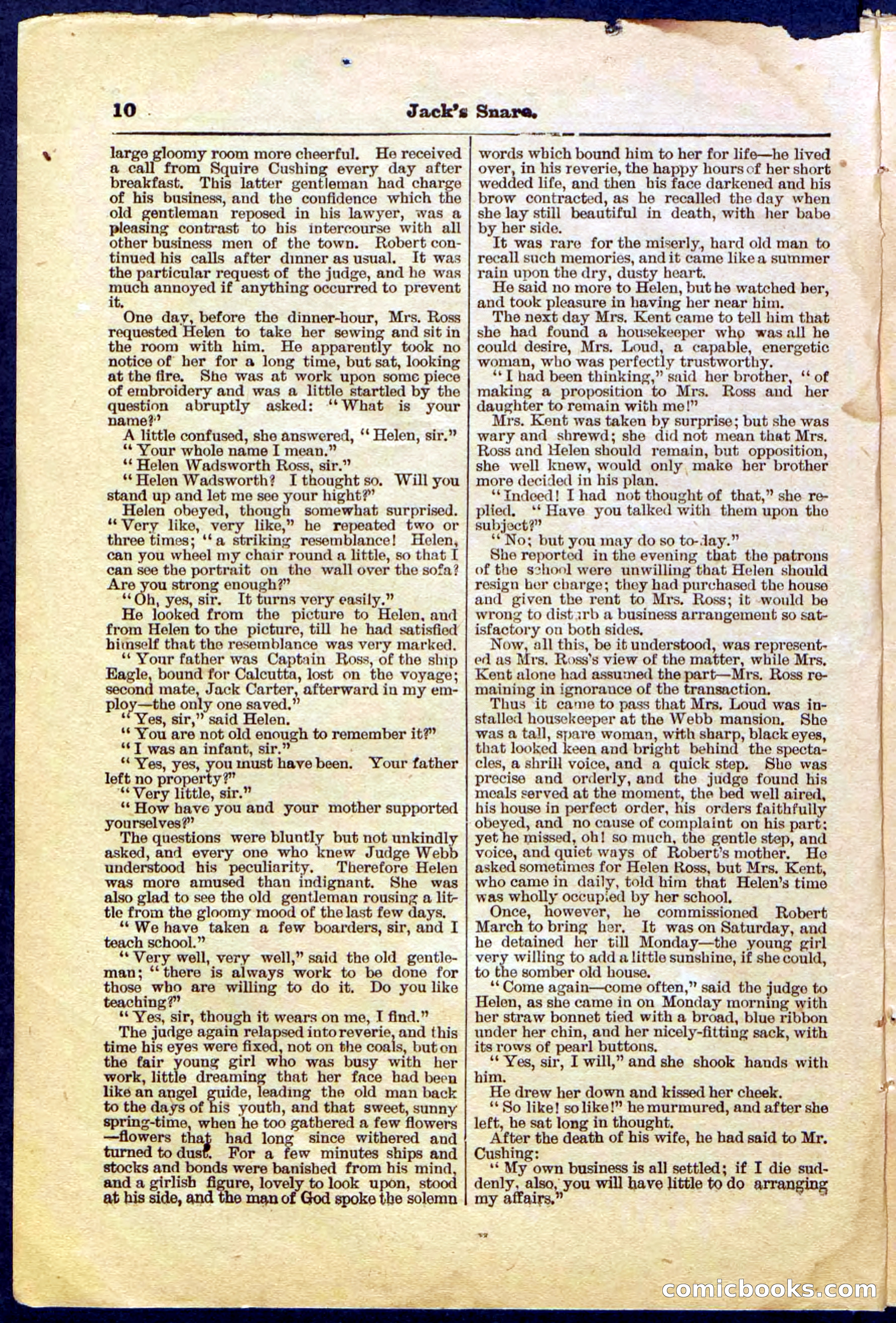 Beadle's Pocket Library No. 487: 'Jack's Snare' — page 10 of 32