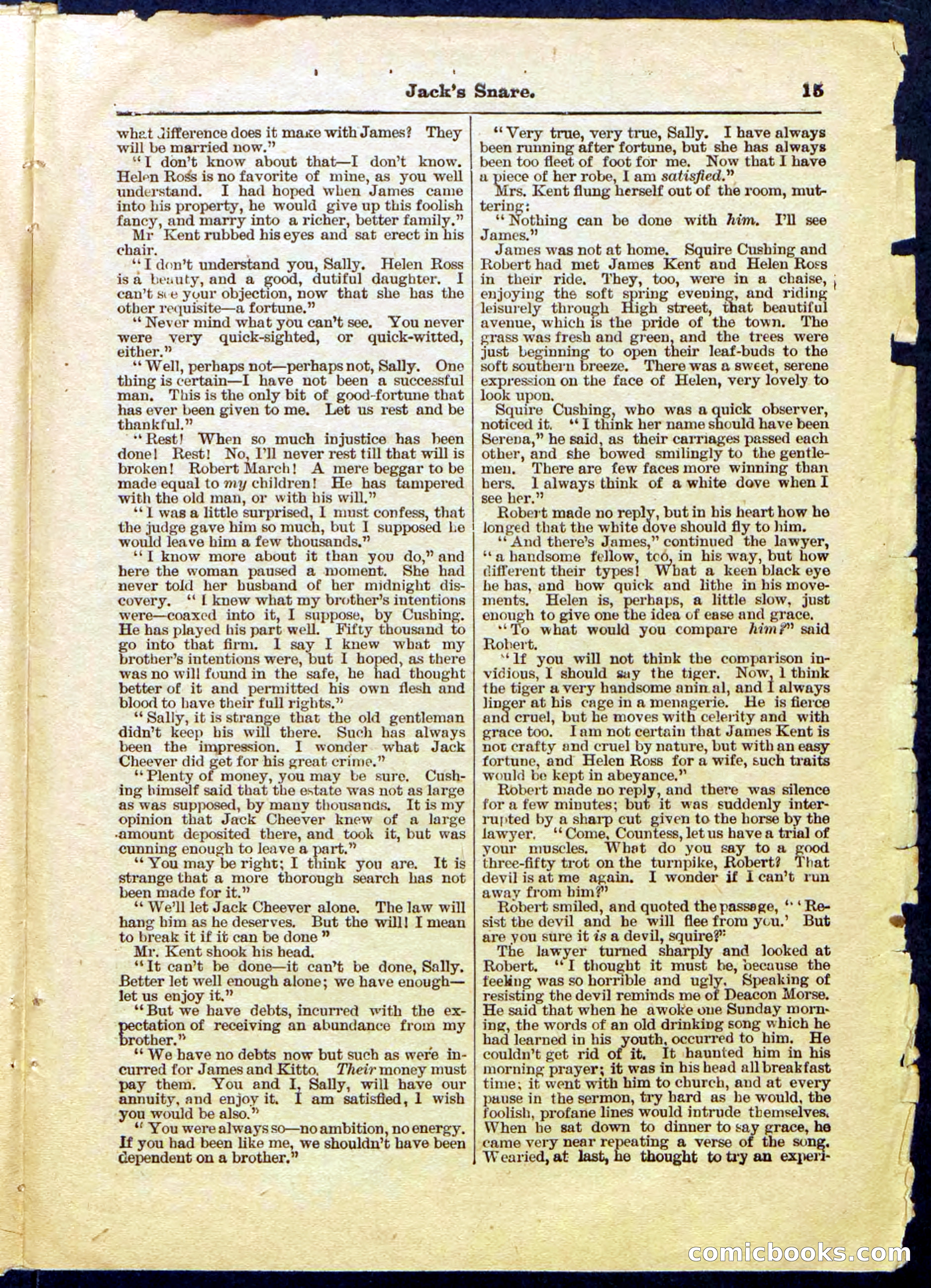Beadle's Pocket Library No. 487: 'Jack's Snare' — page 15 of 32