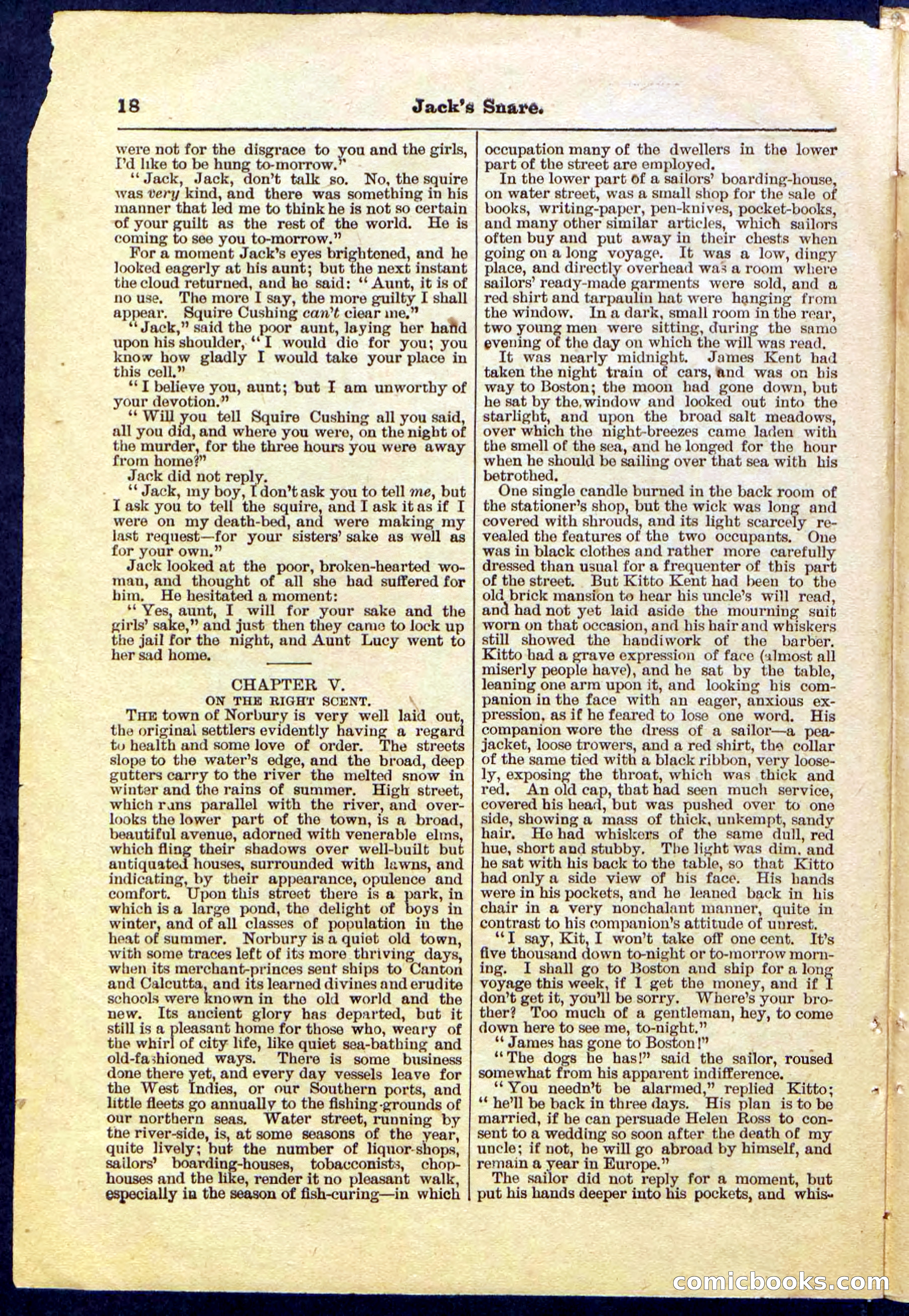 Beadle's Pocket Library No. 487: 'Jack's Snare' — page 18 of 32