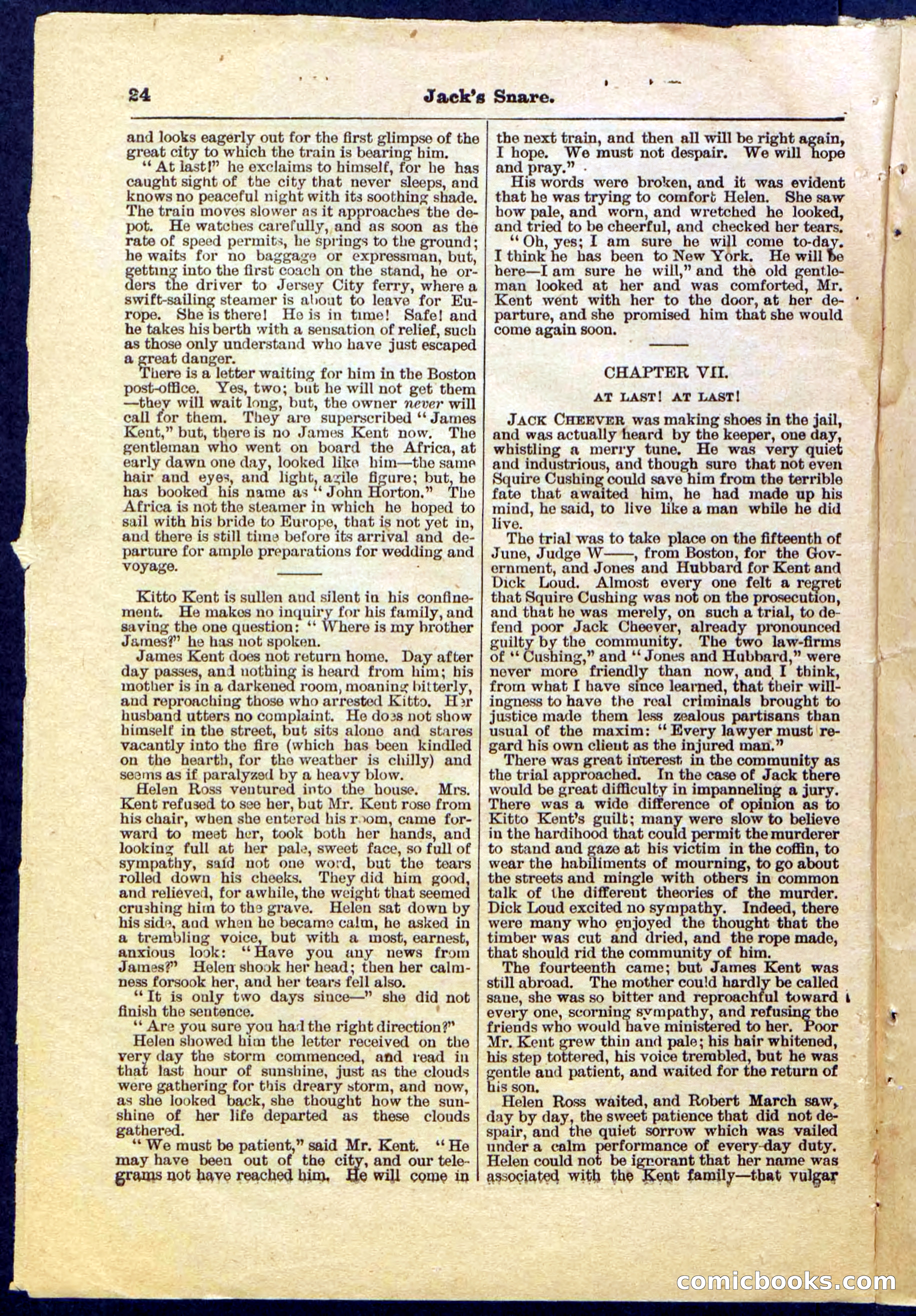 Beadle's Pocket Library No. 487: 'Jack's Snare' — page 24 of 32