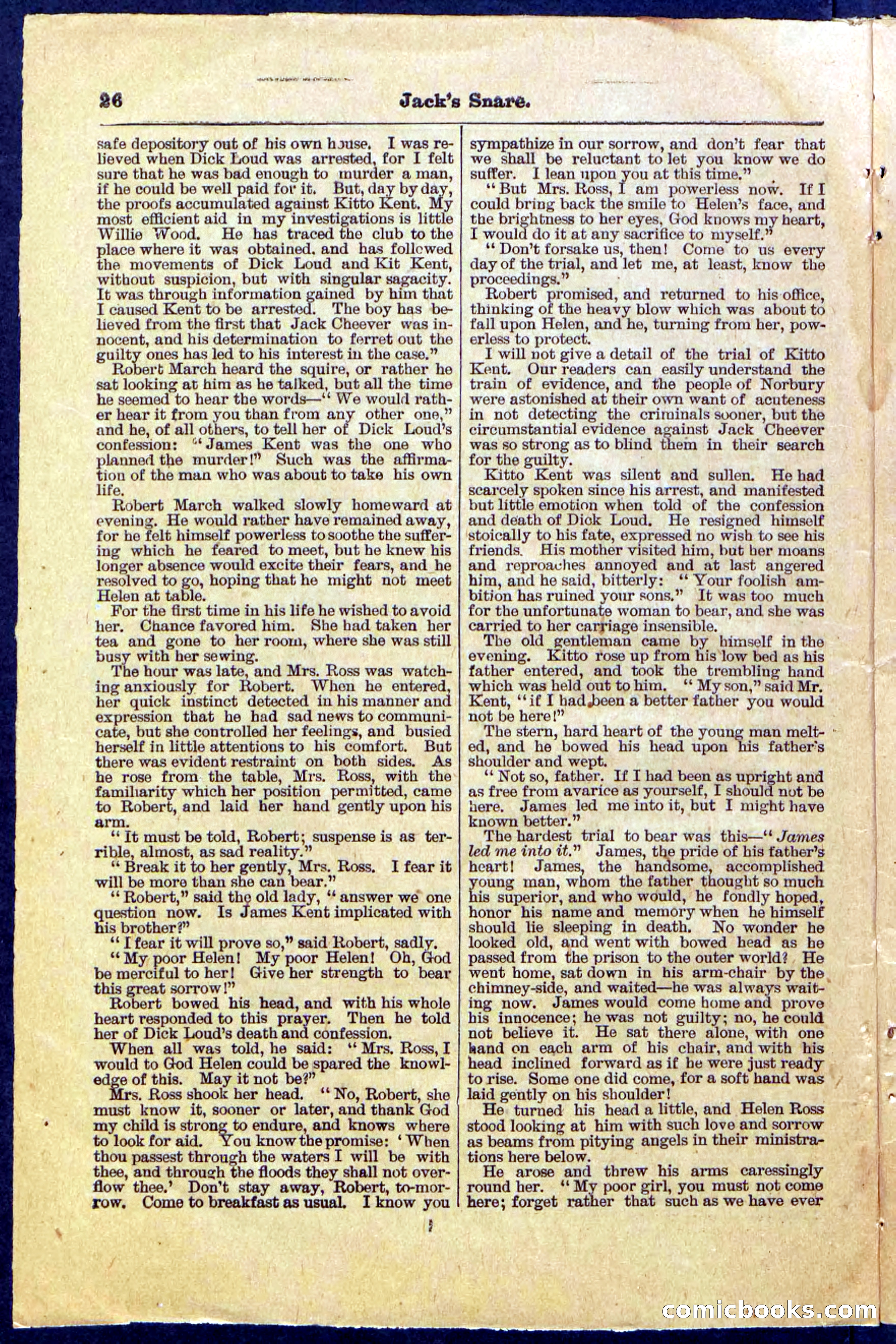 Beadle's Pocket Library No. 487: 'Jack's Snare' — page 26 of 32