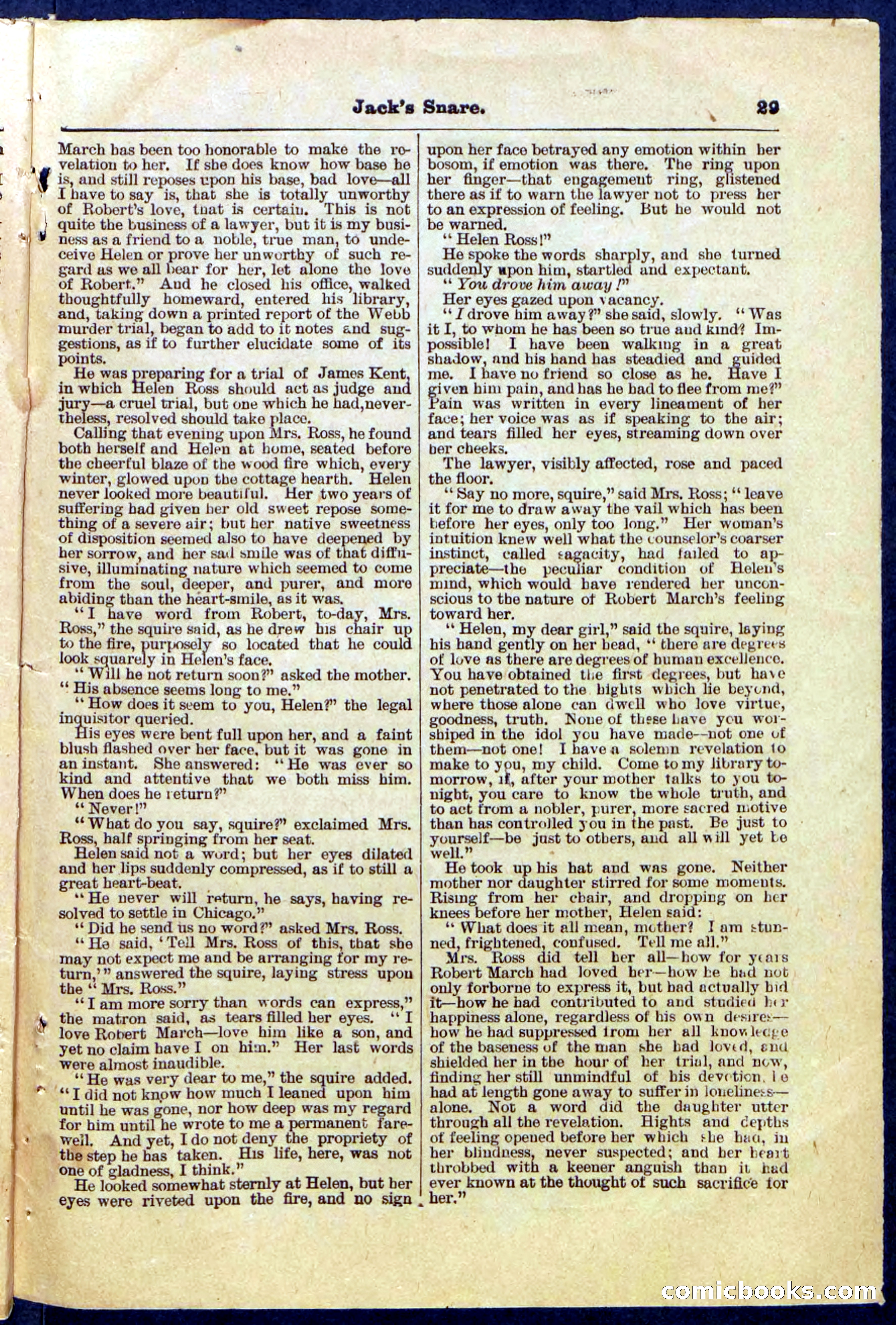 Beadle's Pocket Library No. 487: 'Jack's Snare' — page 29 of 32