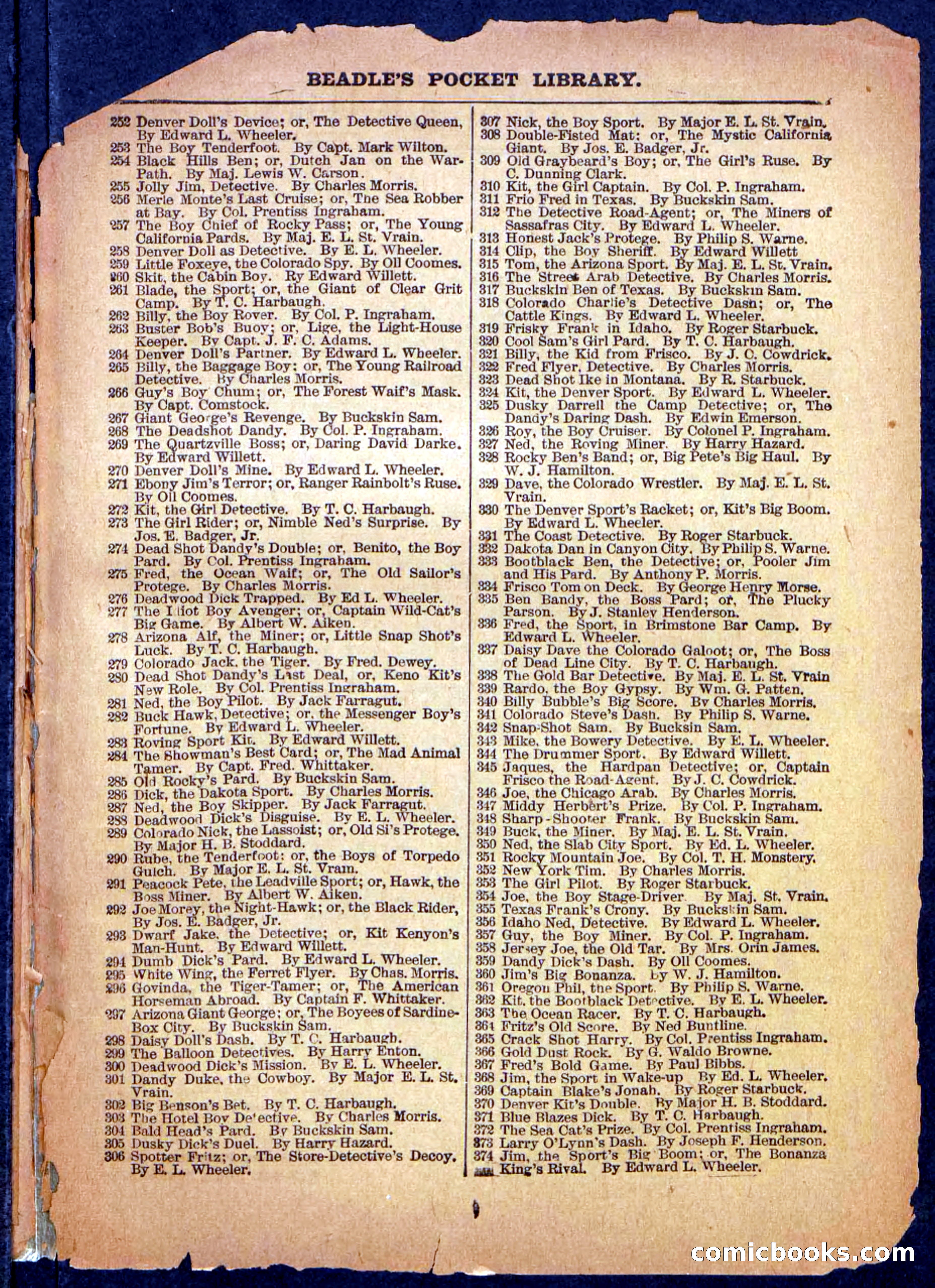Beadle's Pocket Library, No. 488 — page 31 of 32