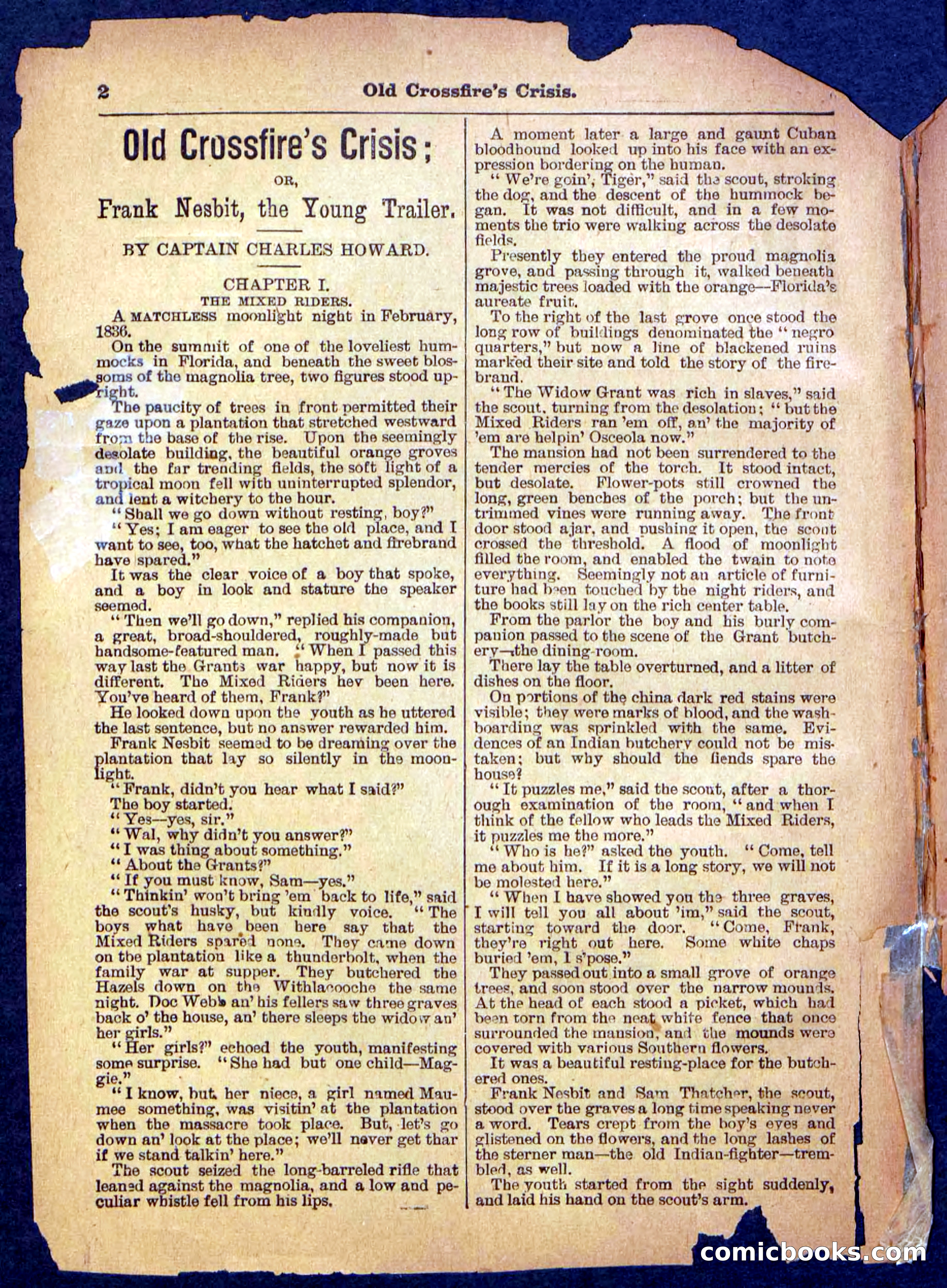 Beadle's Pocket Library No. 489: Old Crossfire's Crisis — page 2 of 32