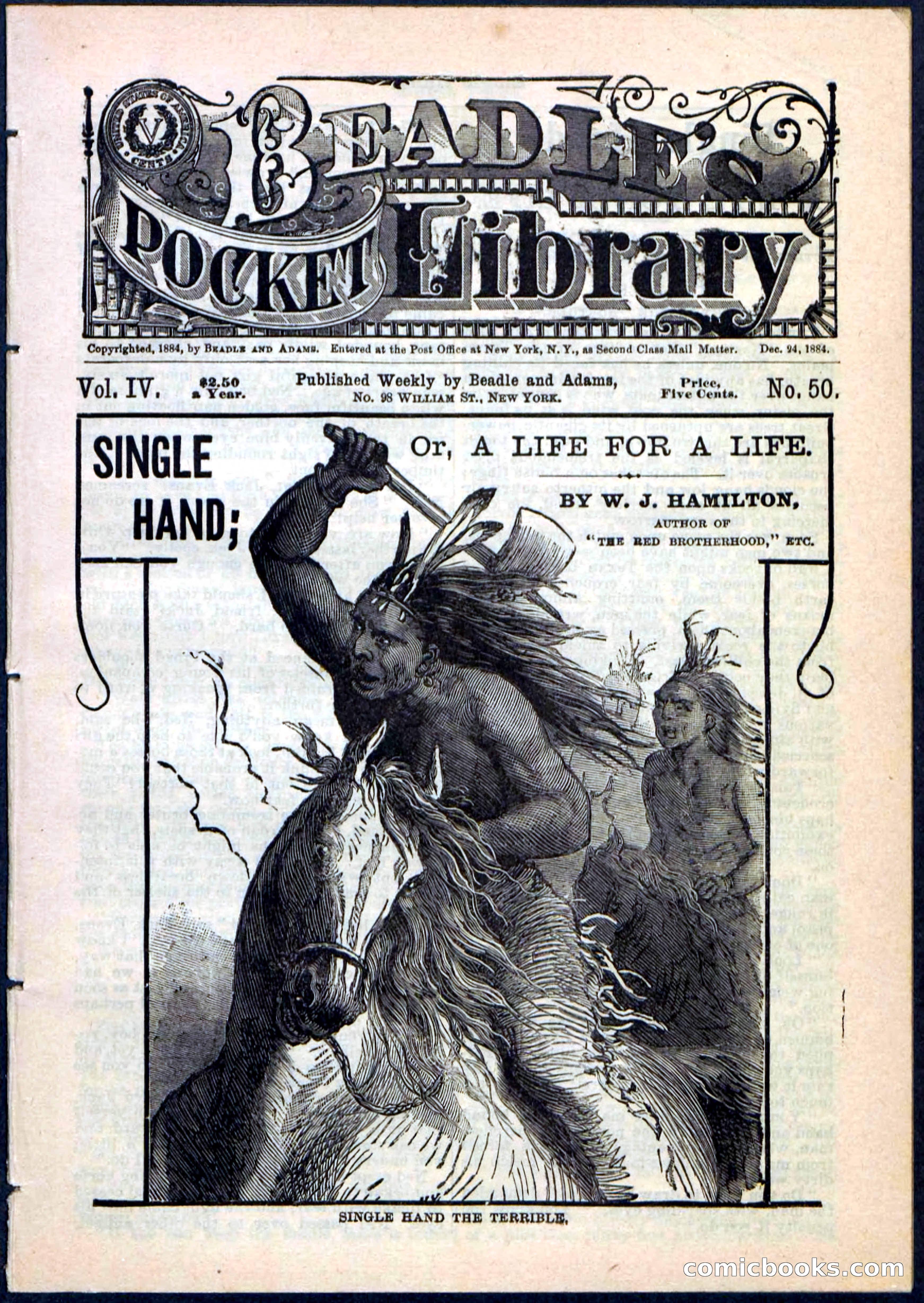 Beadle's Pocket Library No. 50