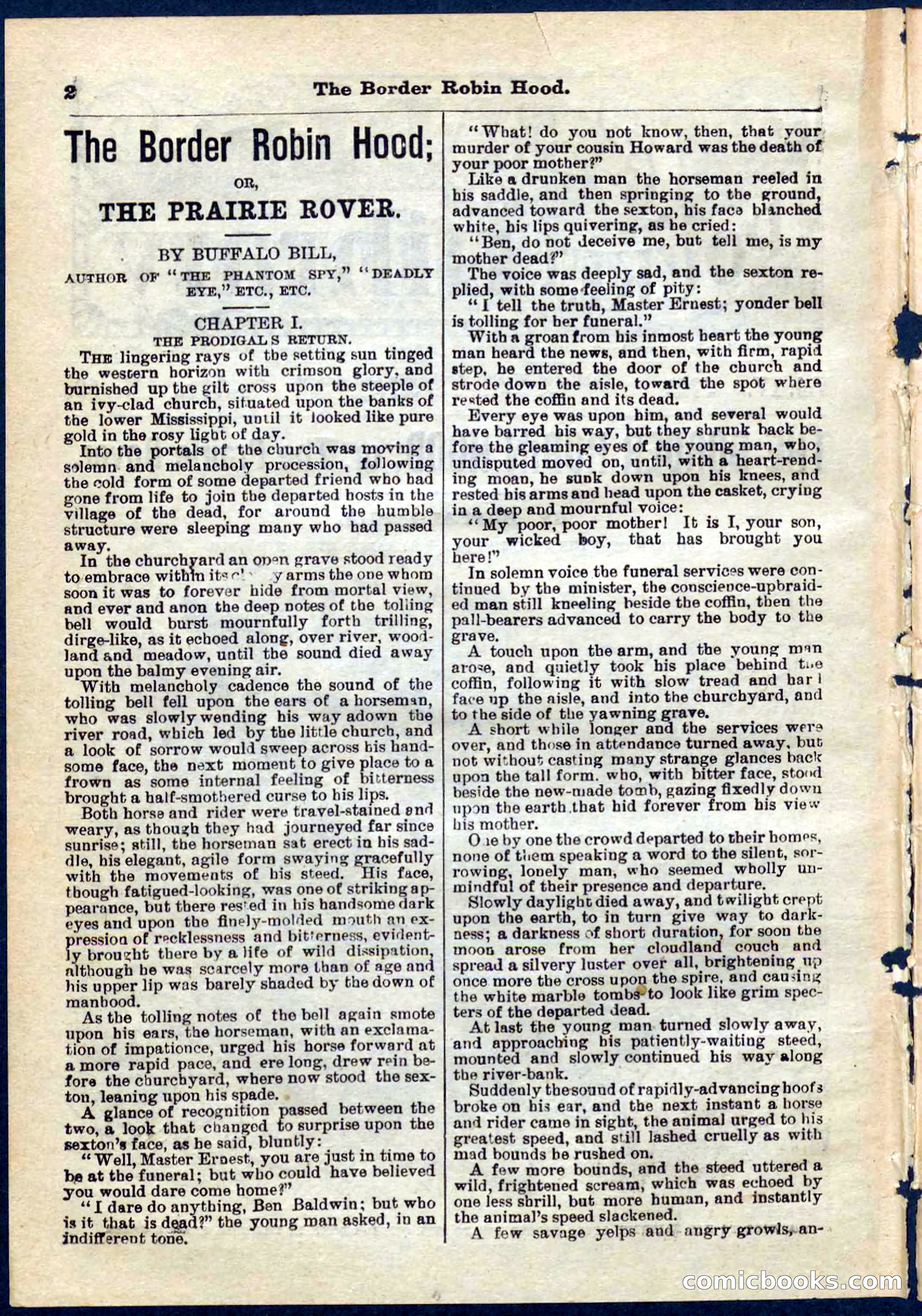 The Border Robin Hood; or, The Prairie Rover — page 2 of 32