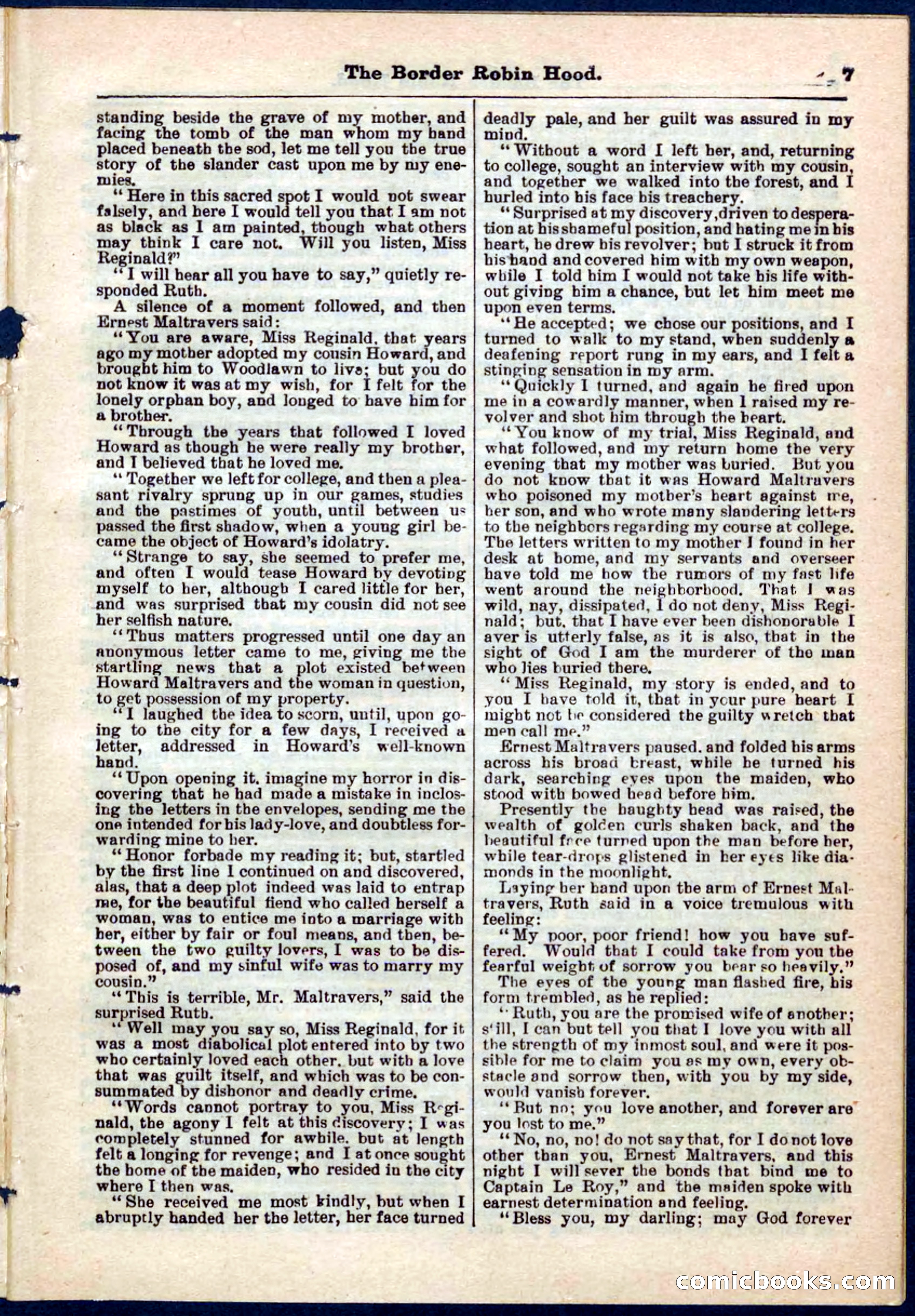 The Border Robin Hood; or, The Prairie Rover — page 7 of 32