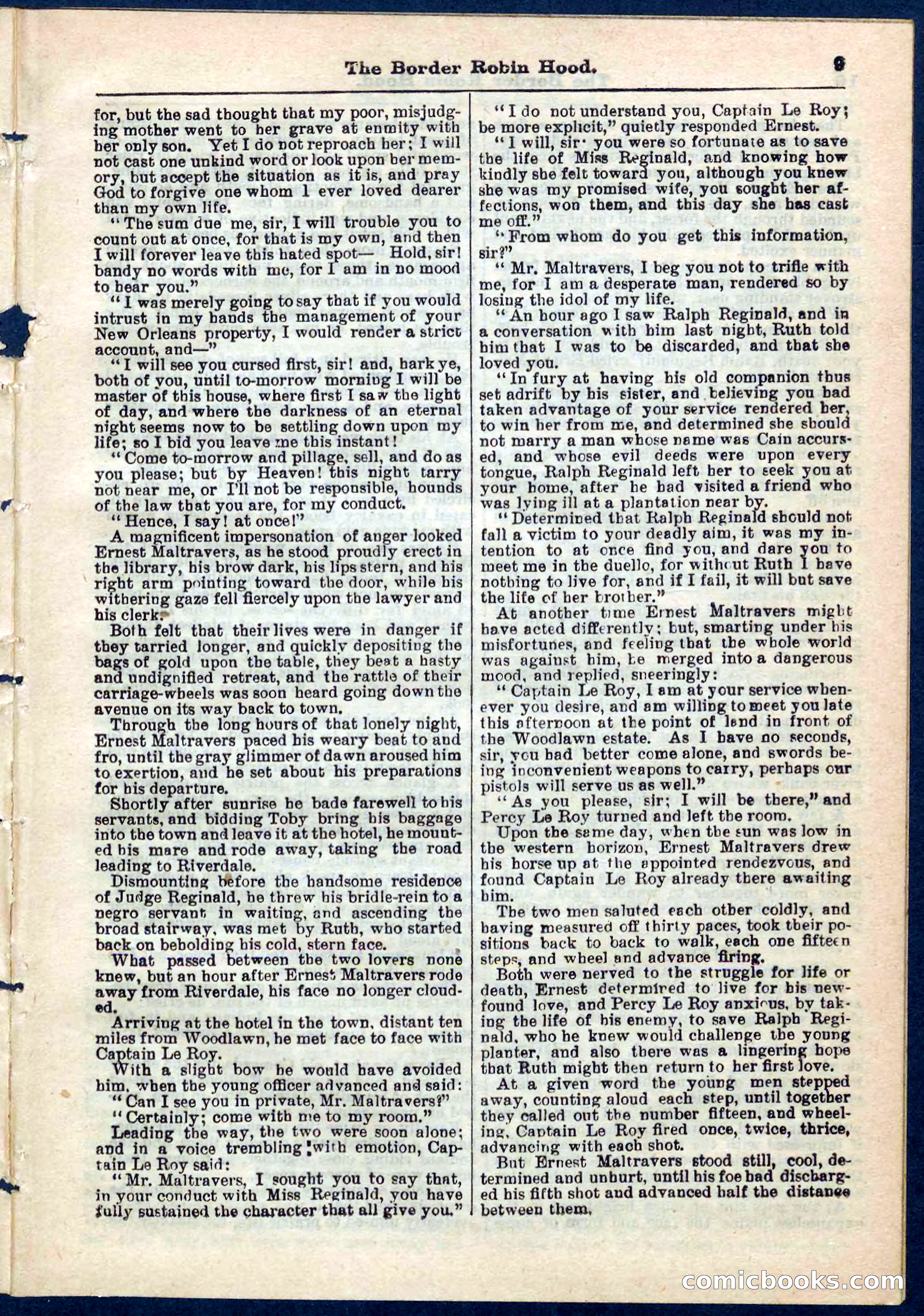 The Border Robin Hood; or, The Prairie Rover — page 9 of 32