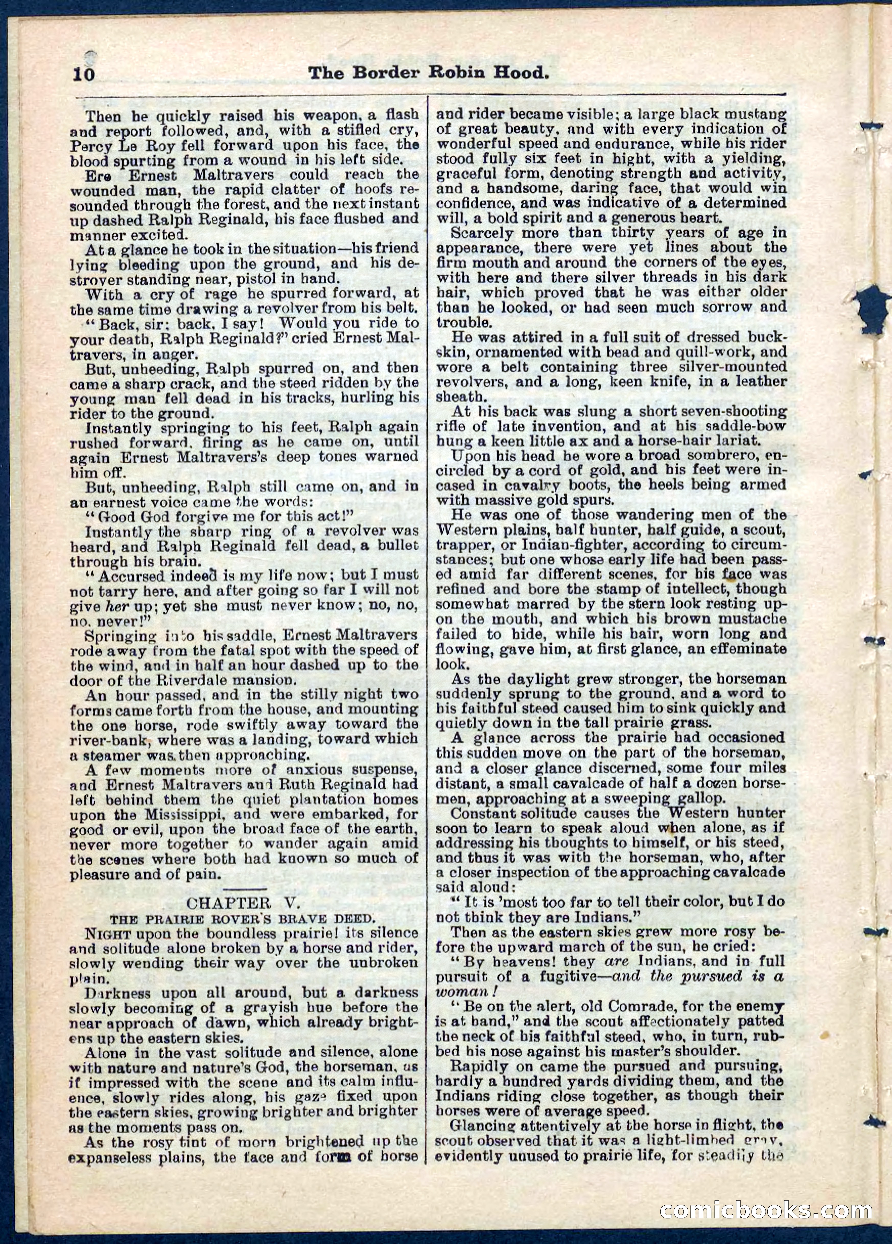 The Border Robin Hood; or, The Prairie Rover — page 10 of 32