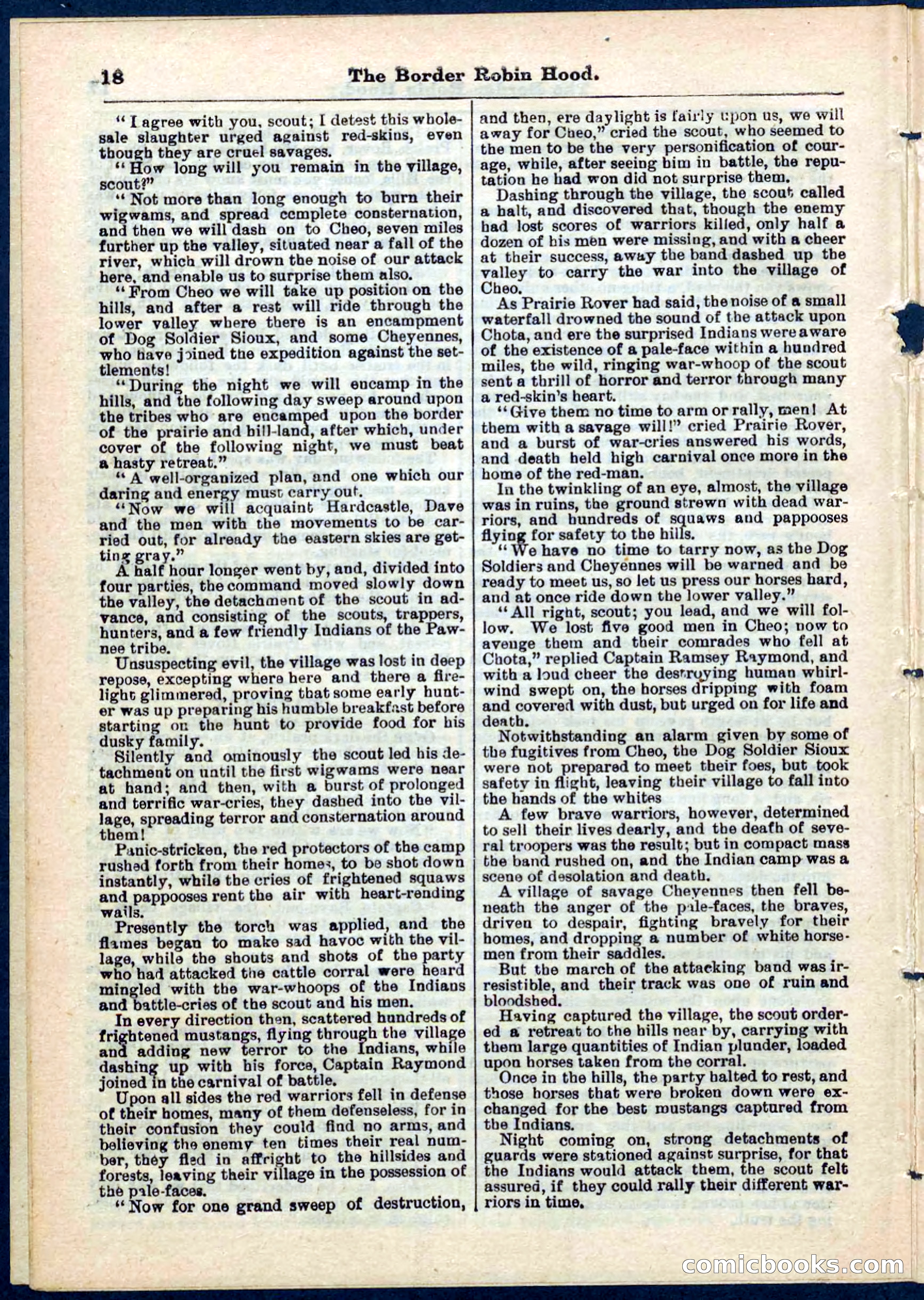 The Border Robin Hood; or, The Prairie Rover — page 18 of 32